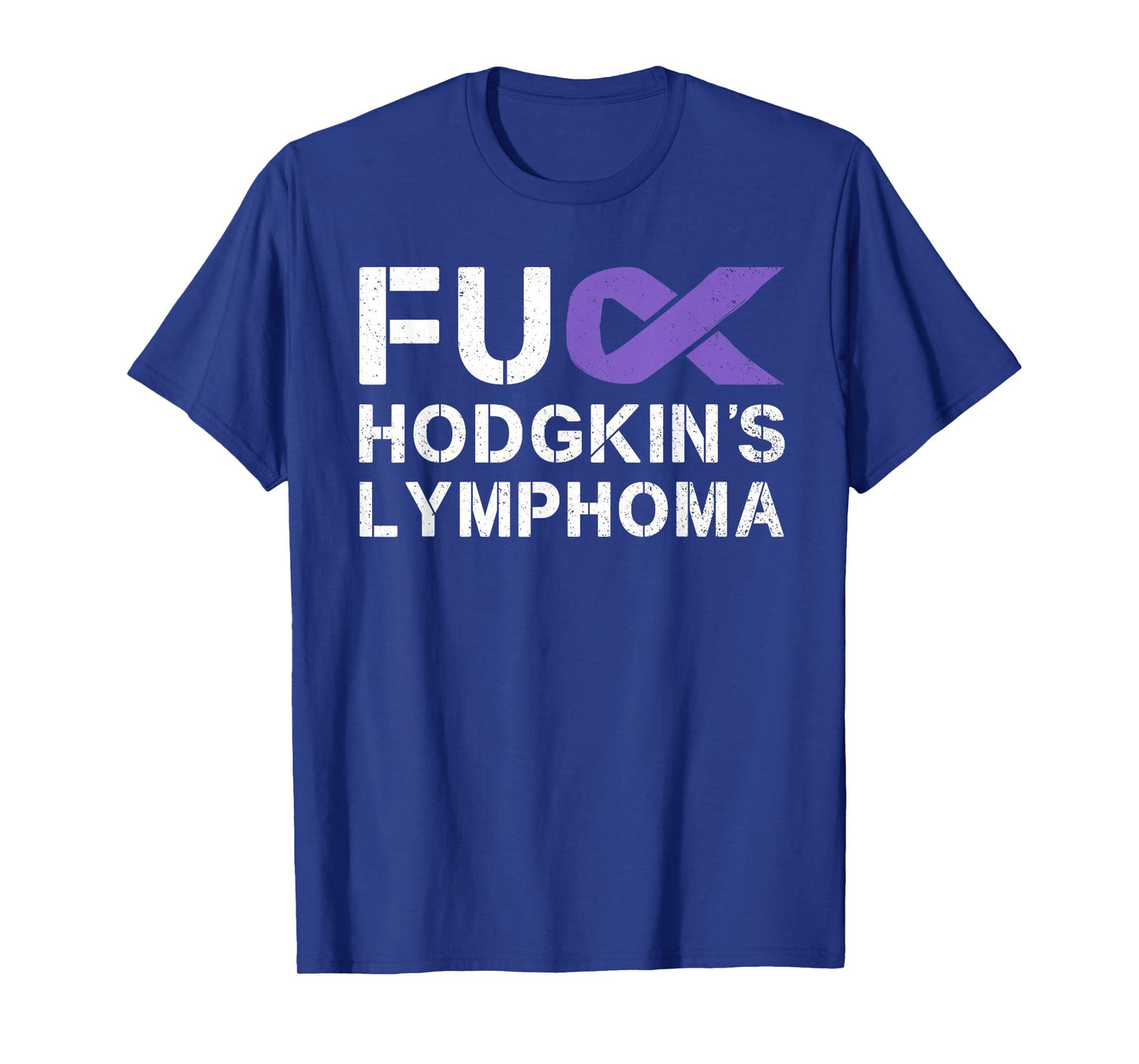 Fuck Hodgkin's Lymphoma Cancer Awareness Ribbon Support T-Shirt