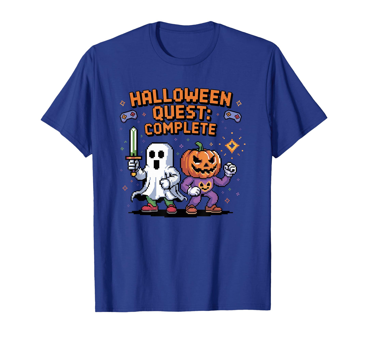 Halloween Quest Complete Halloween Pumpkin Arcade Gamer T-Shirt