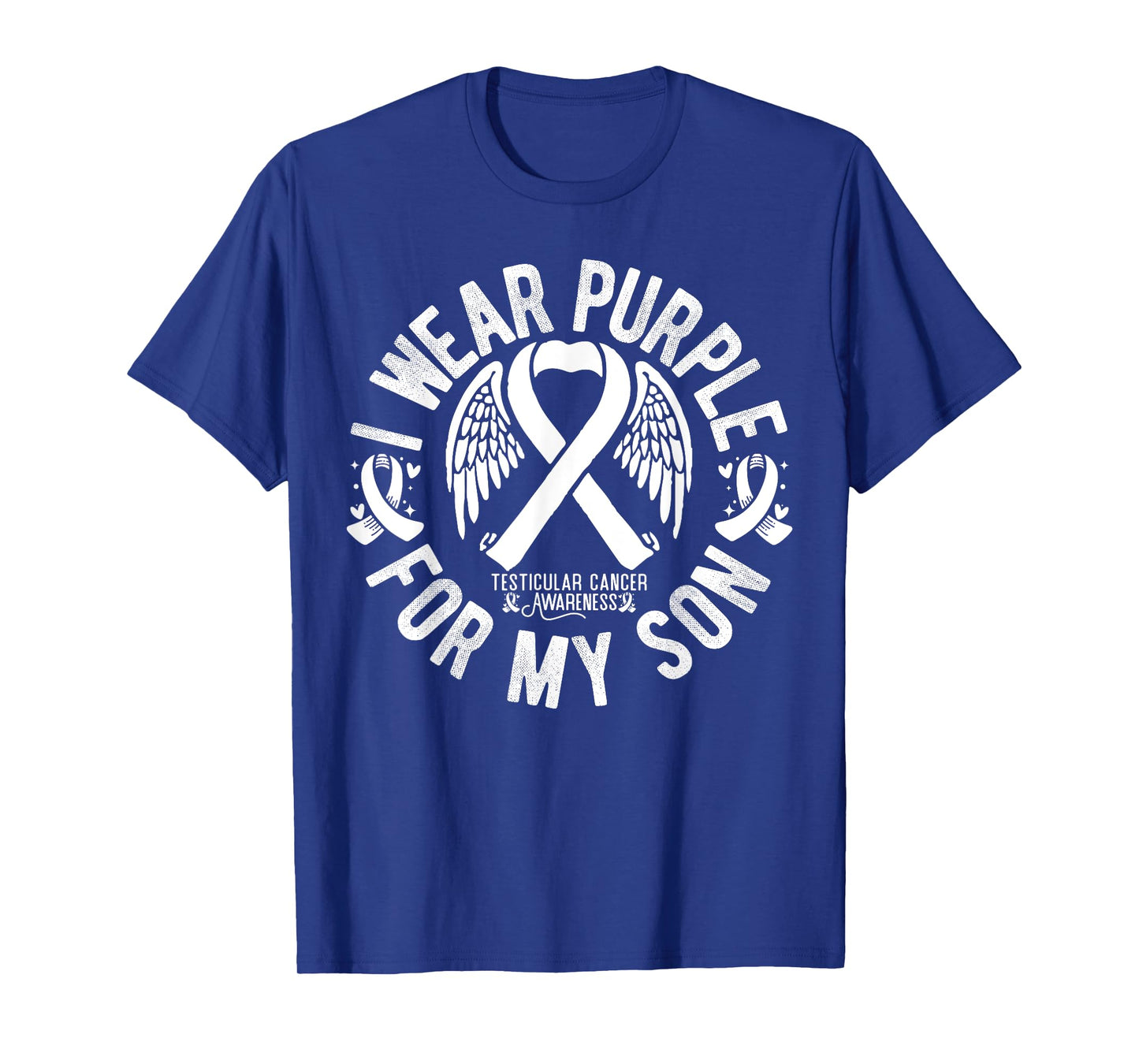I Wear Purple For My Son Testicular Cancer Awareness T-Shirt