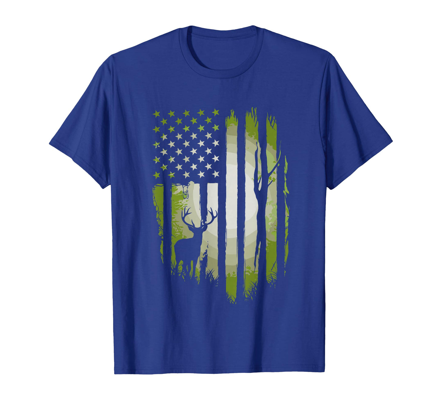 American Flag Deer Hunting USA Patriotic For Hunters T-Shirt