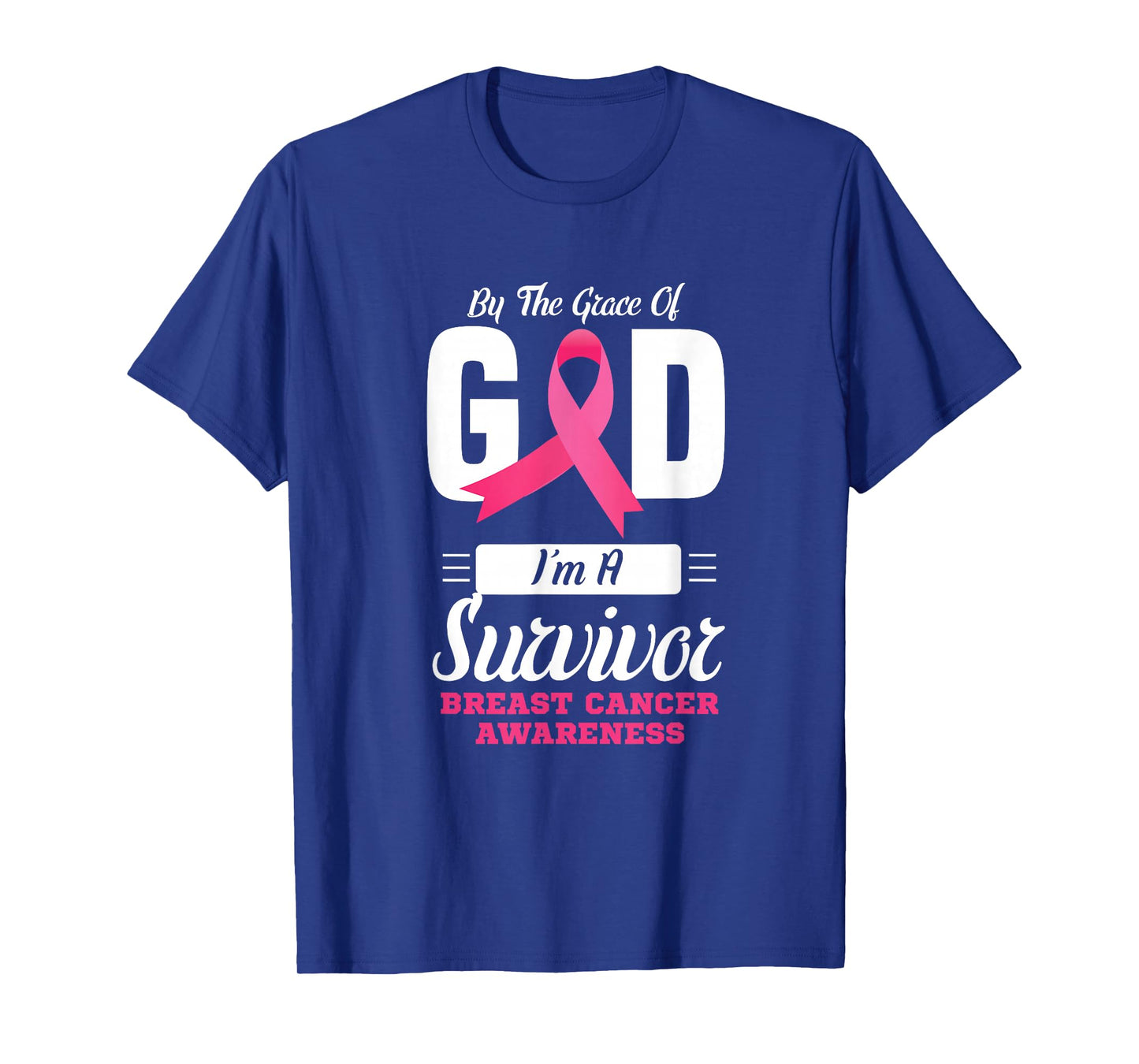 By the grace god I'm a survivor breast cancer awareness T-Shirt