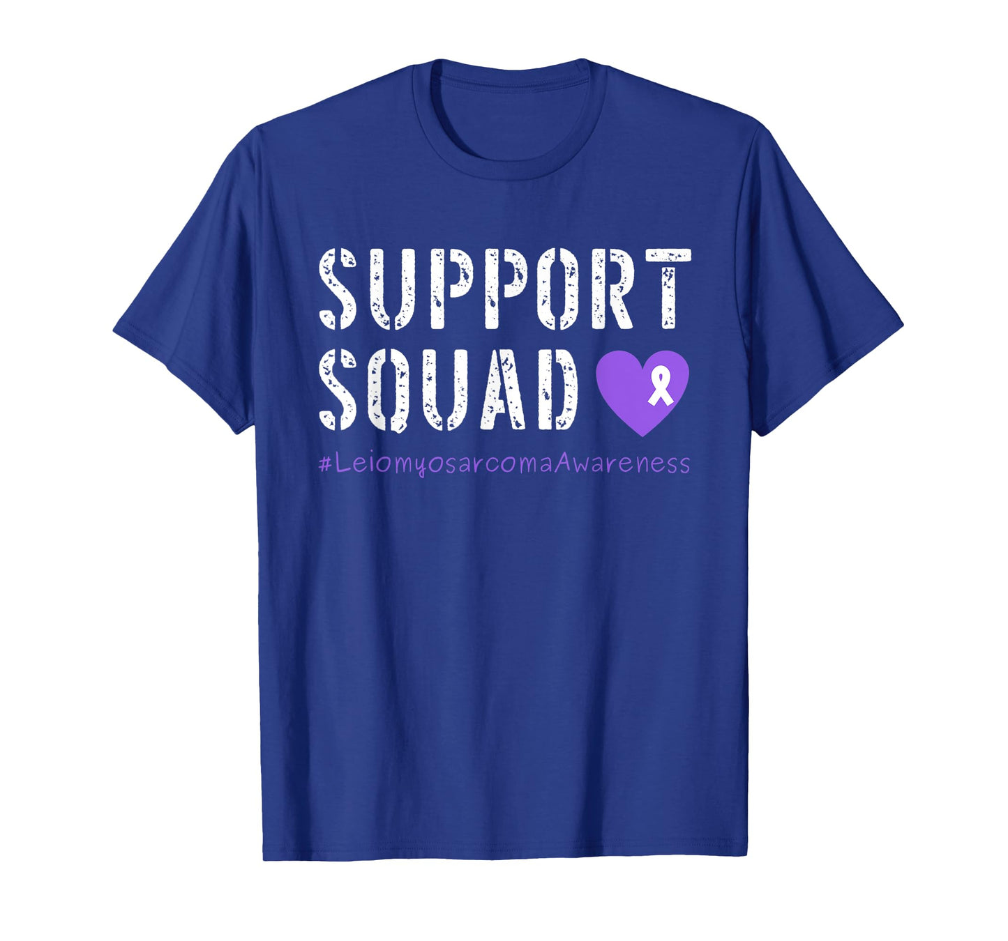 Purple Ribbon Men Women Kids Leiomyosarcoma Cancer Awareness T-Shirt
