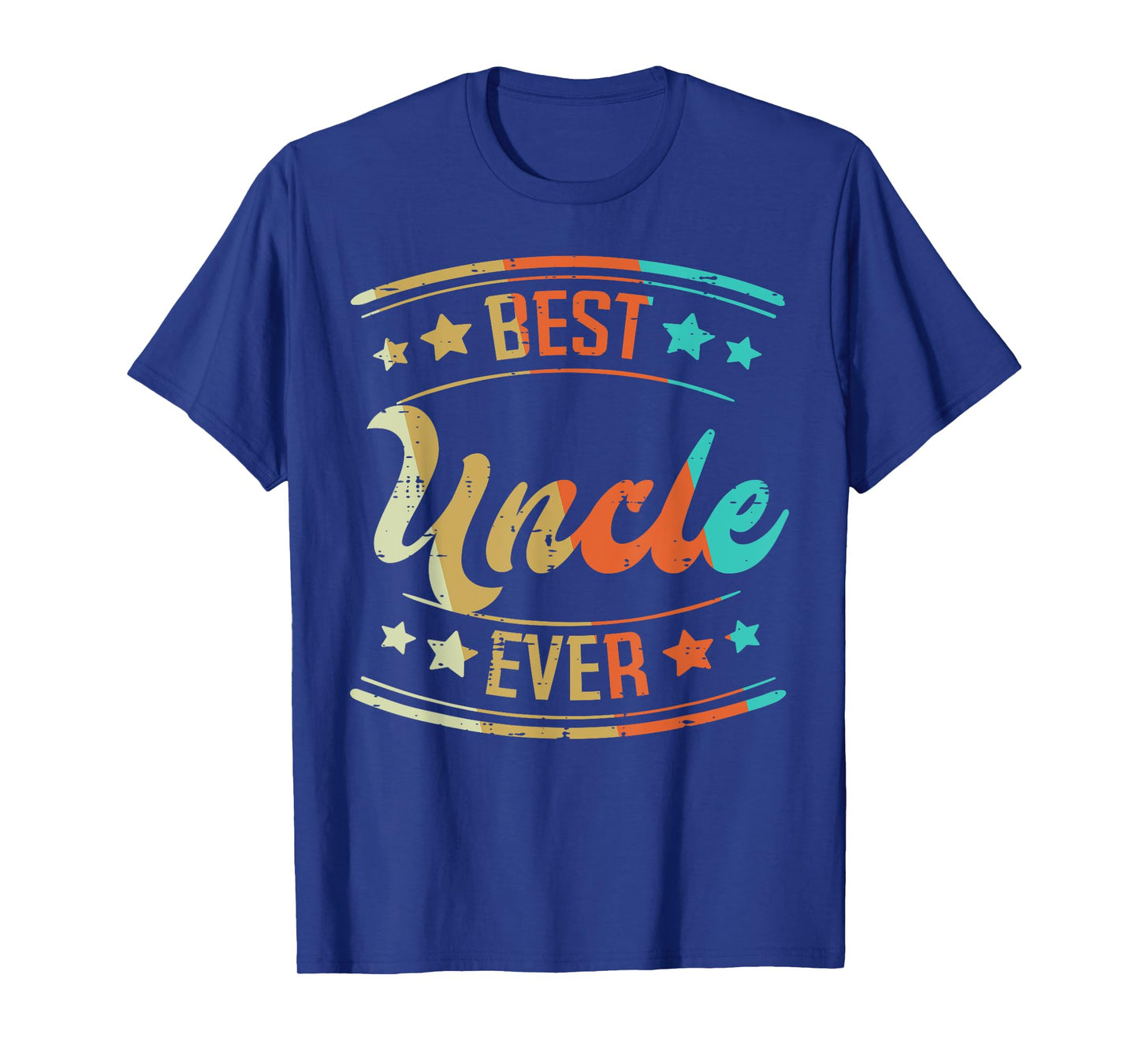 Fathers Day Best Uncle Ever Retro Family Brother Dad Men T-Shirt