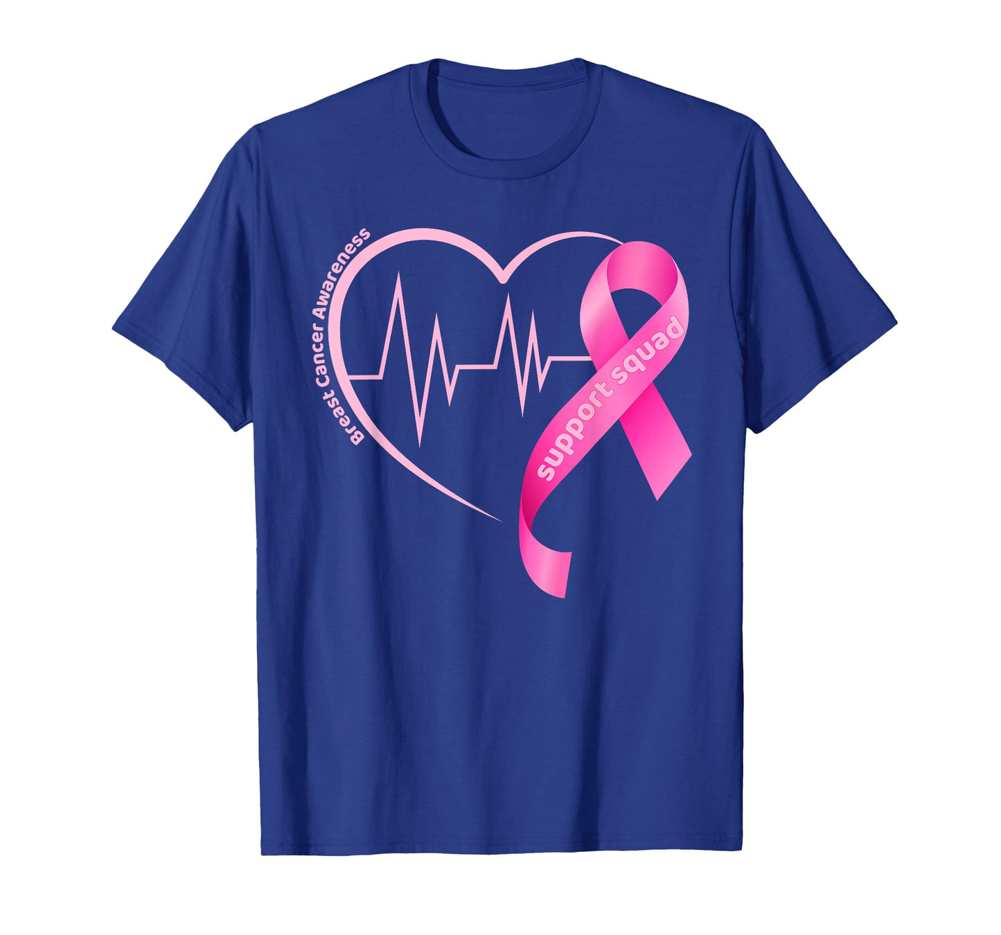 Support Squad Breast Cancer Awareness Pink Ribbon Team T-Shirt