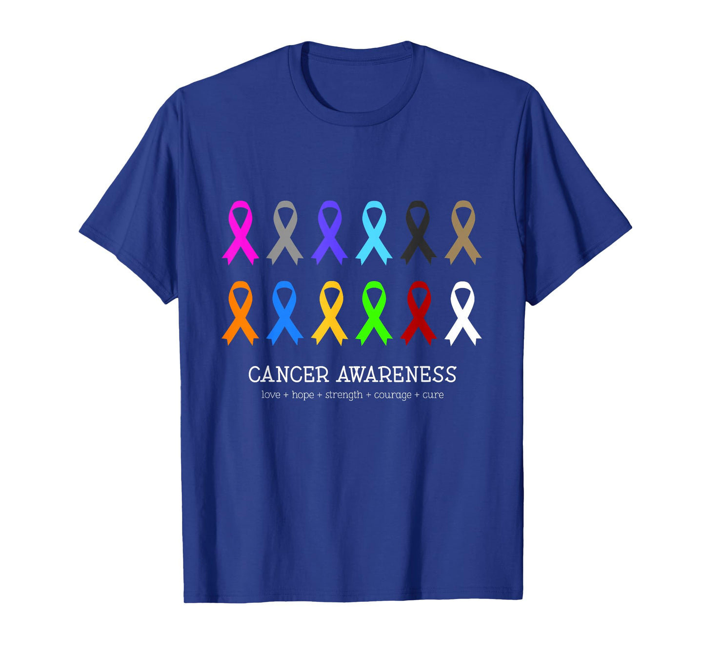 Cancer Awareness Clothing - Fight Cancer Ribbon T-Shirt