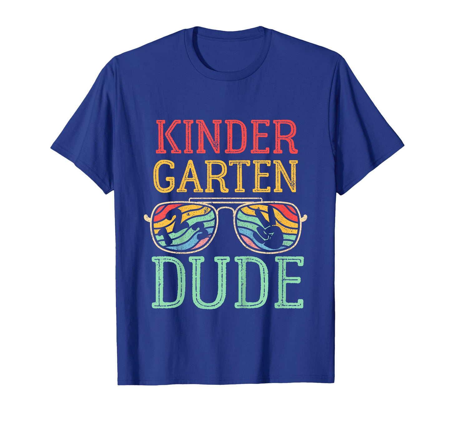 Kids Kindergarten Dude Kids First Day Of Kindergarten Vintage T-Shirt