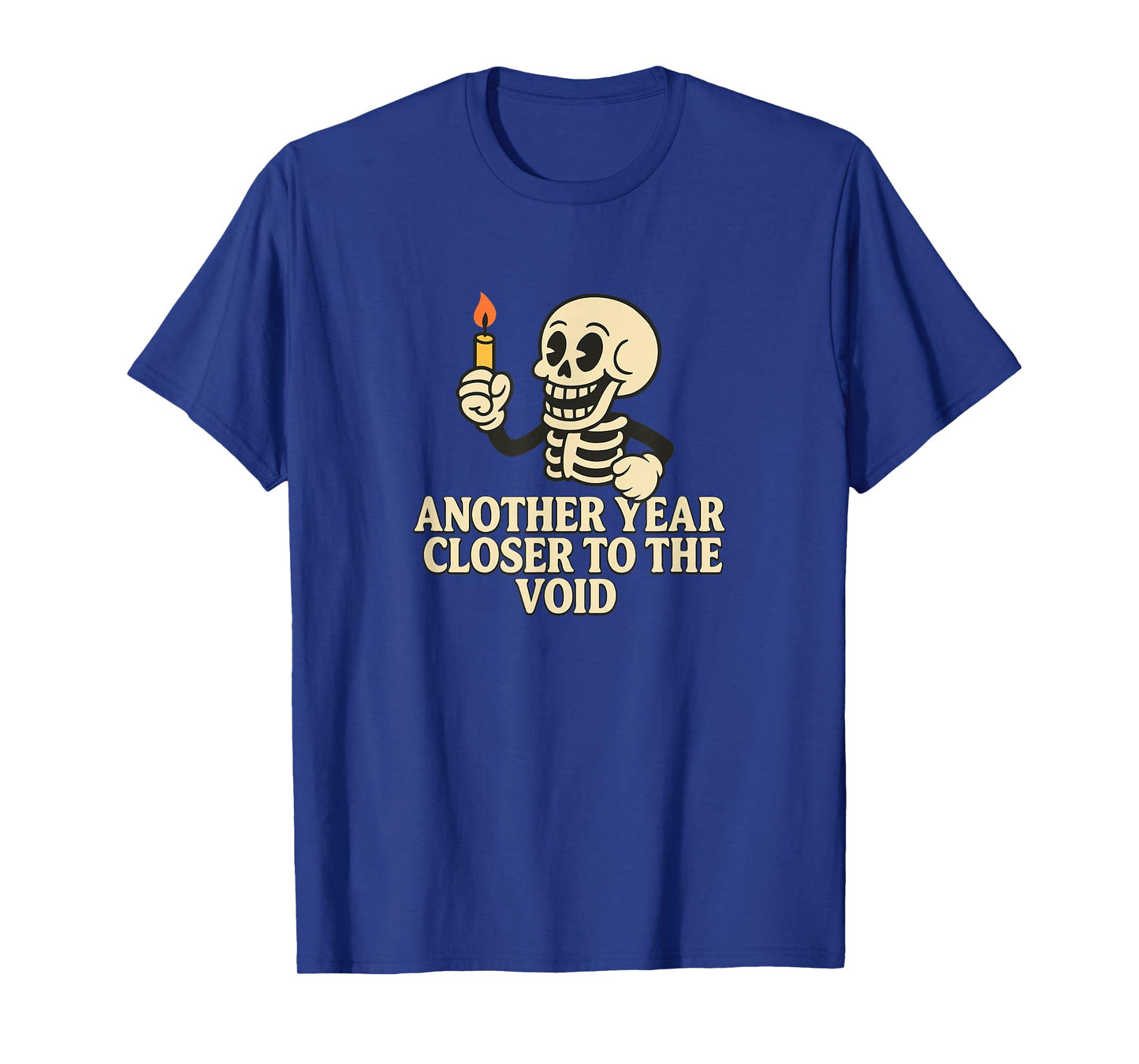 Another Year Closer to The Void Retro Skeleton T-Shirt