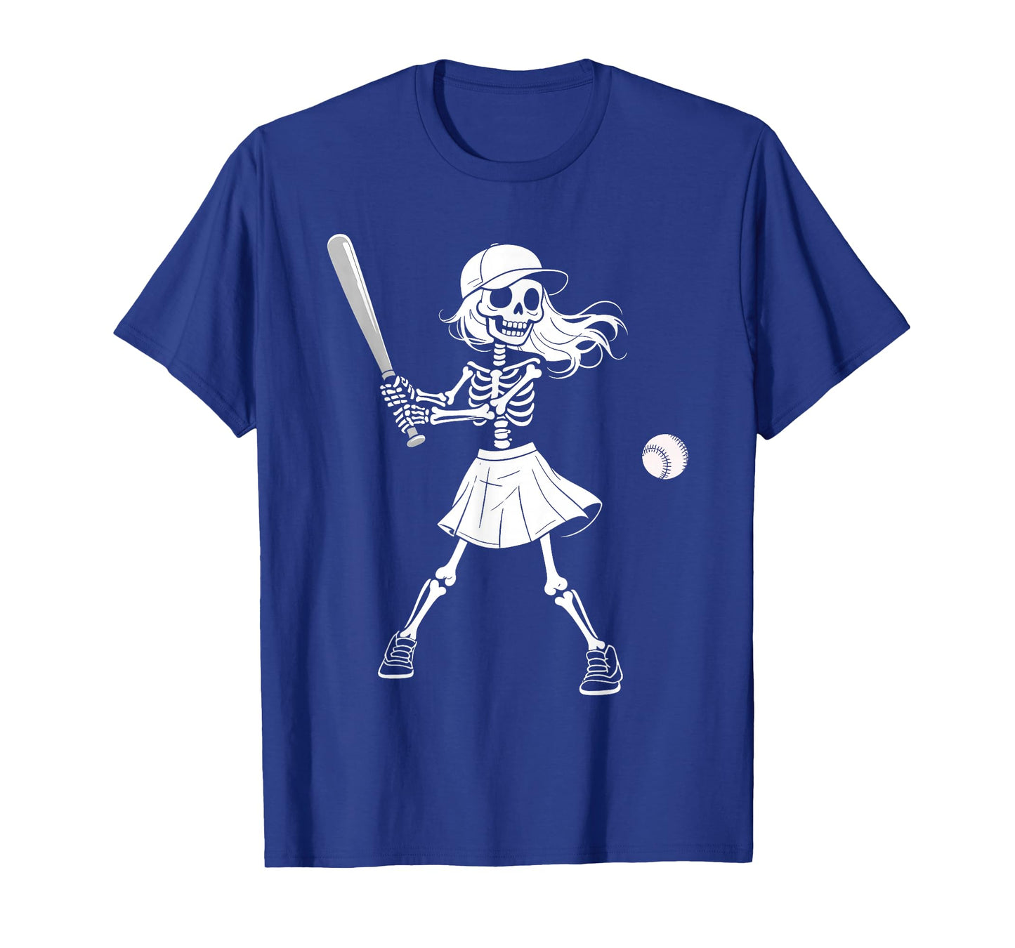 Spooky Softball Skeletons Halloween Costume Spooky Women T-Shirt