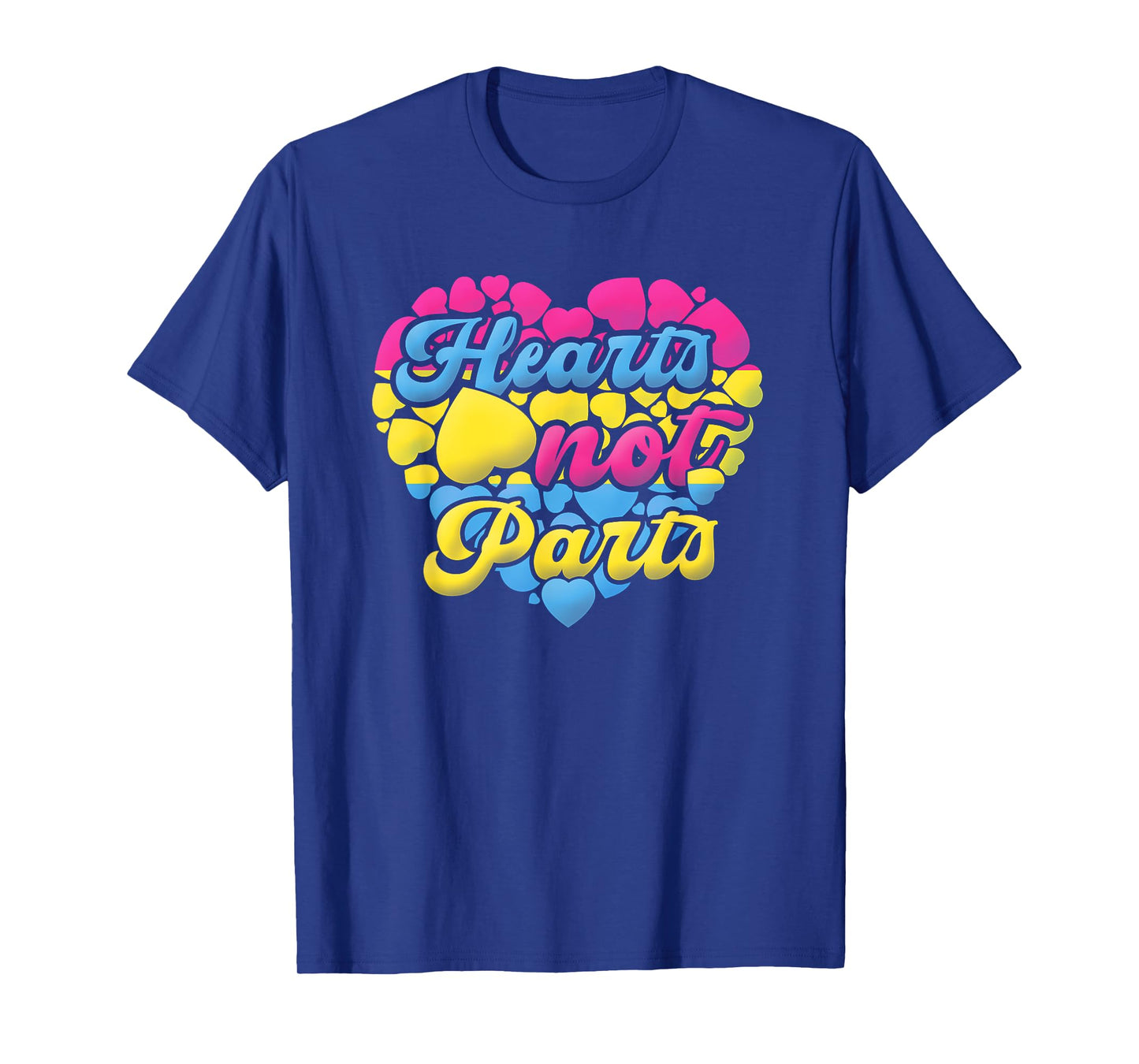 Pansexual Pride Heart Not Parts LGBT T-Shirt