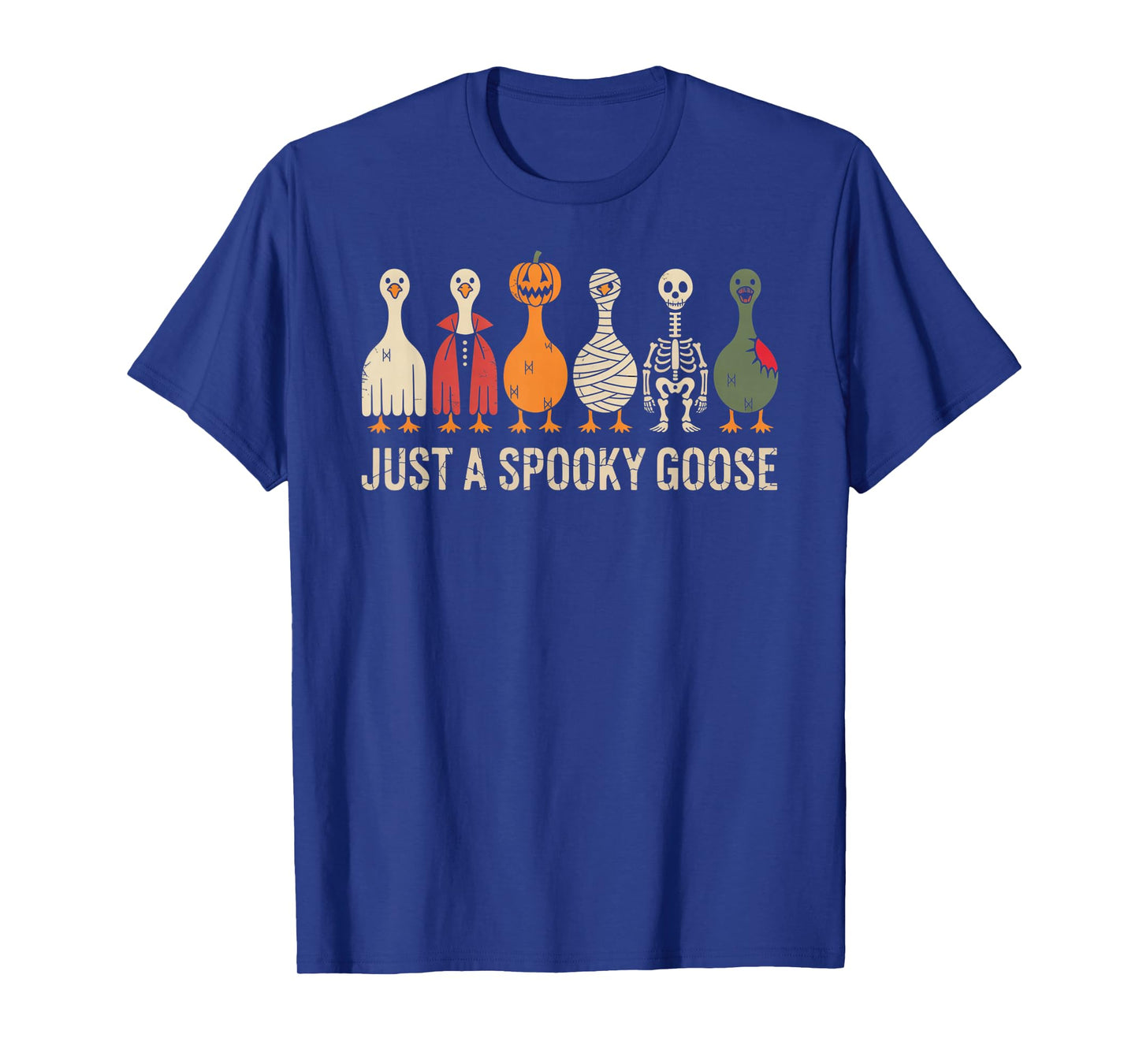 Just A Spooky Goose Halloween Silly Goose Funny Halloween T-Shirt