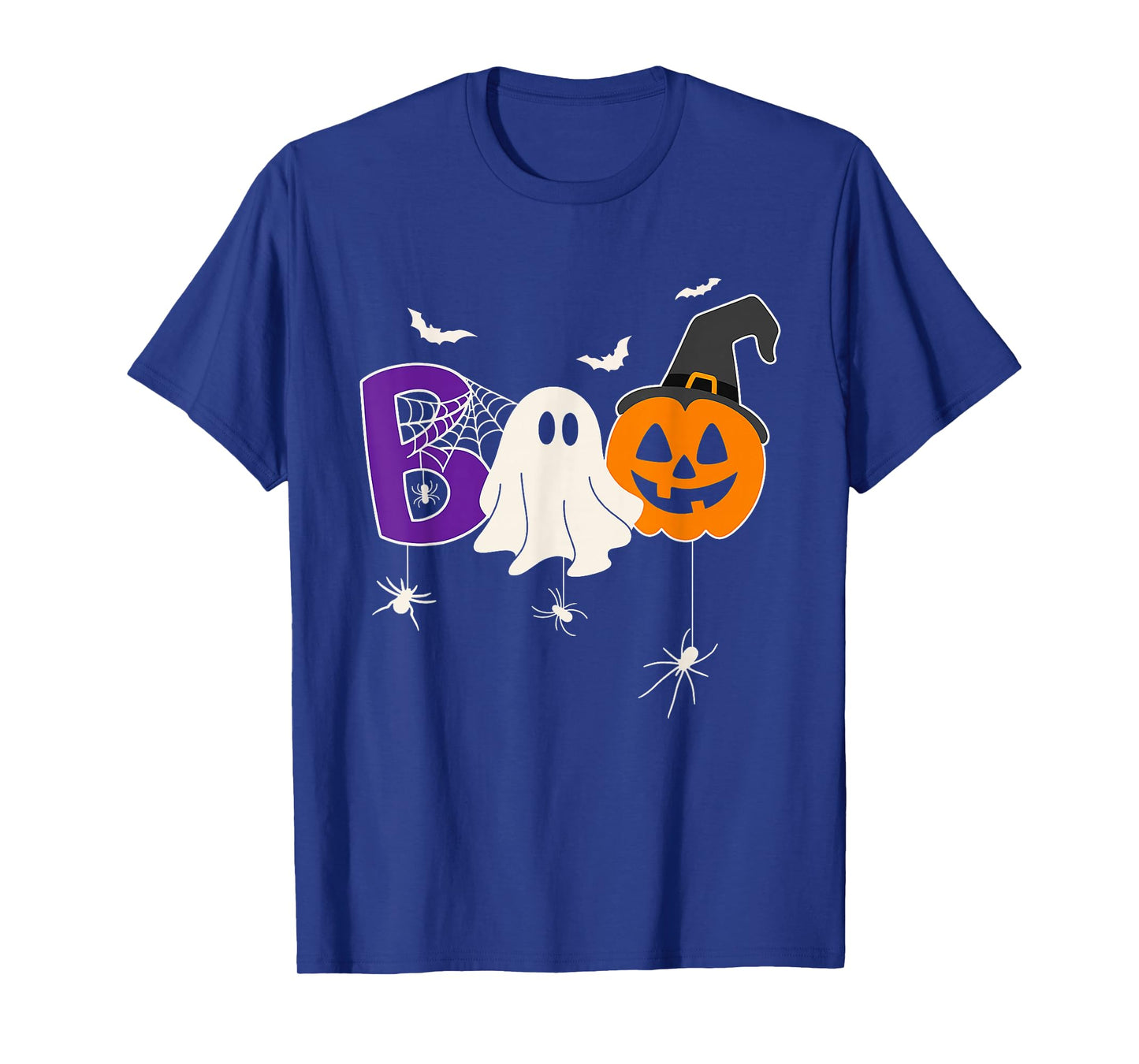 Boo Cute Ghost Spooky Witch Pumpkin Halloween Men Women T-Shirt