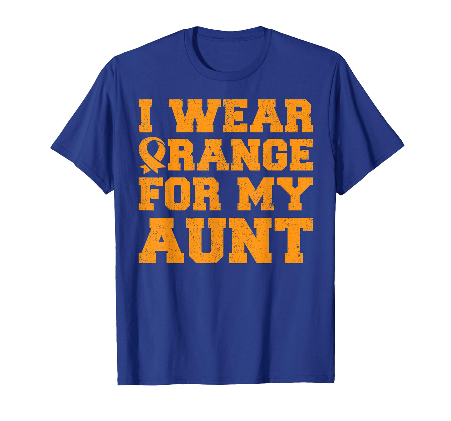 Orange For My Aunt Leukemia Awareness Cancer Niece Gift T-Shirt