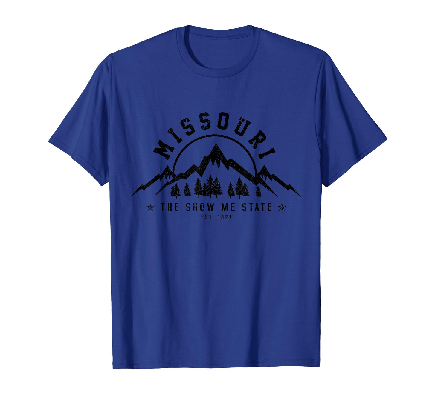 Missouri The Show Me State Est. 1821 Vintage Mountains Gift T-Shirt