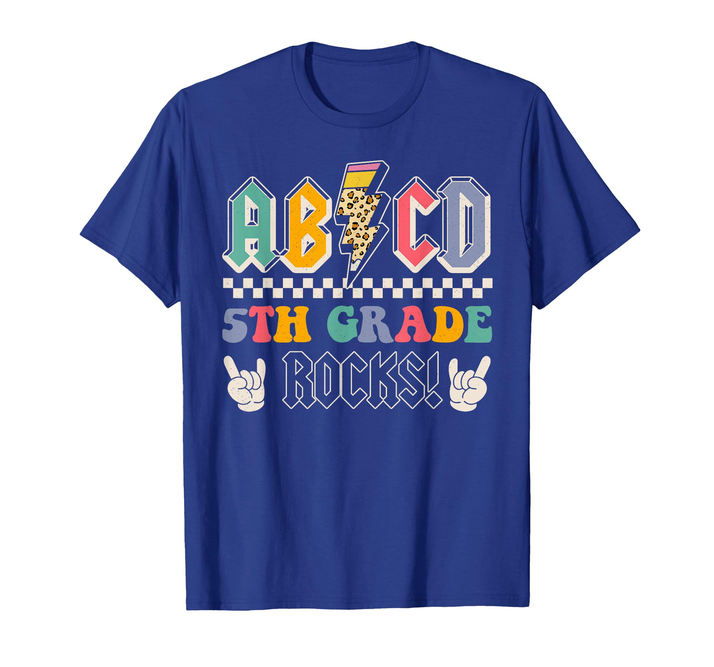 ABCD 5th Grade Rocks Back To School Fifth Grade Teacher Kids T-Shirt