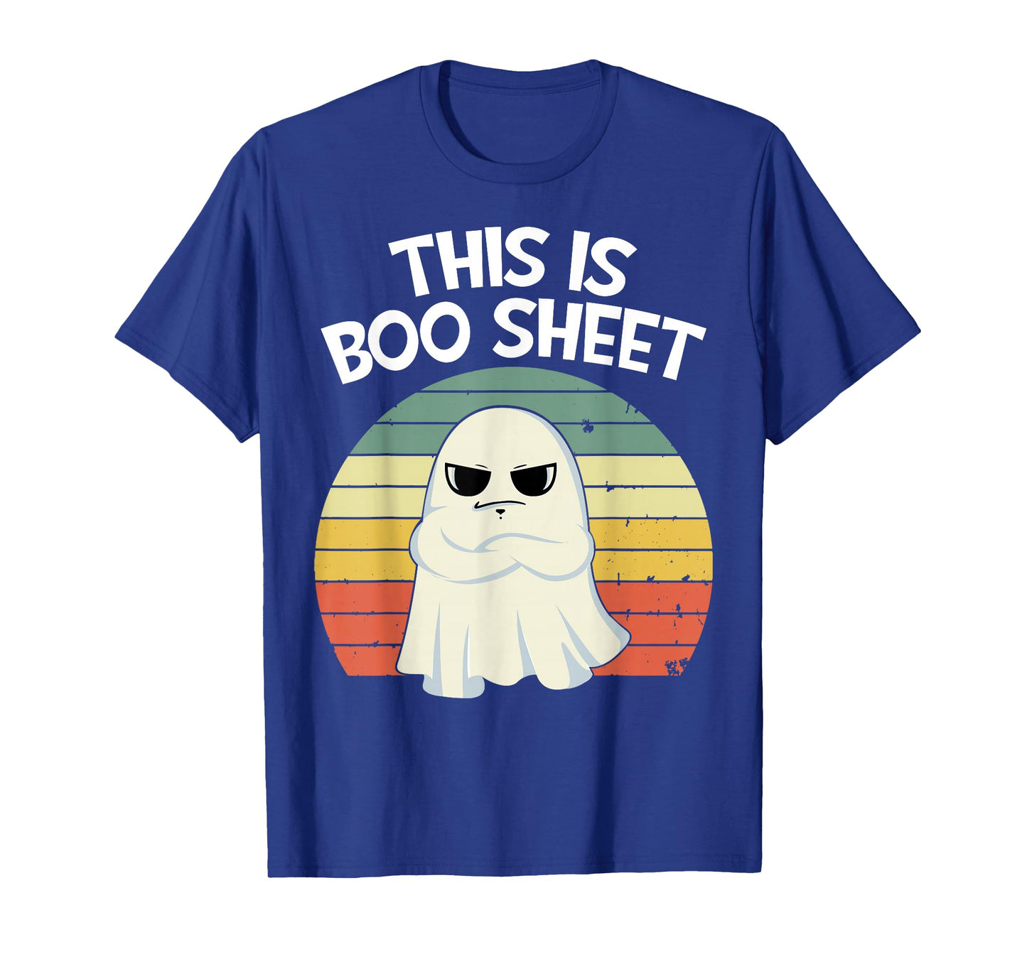 This is Boo Sheet Ghost Retro Halloween Costume Men Women T-Shirt