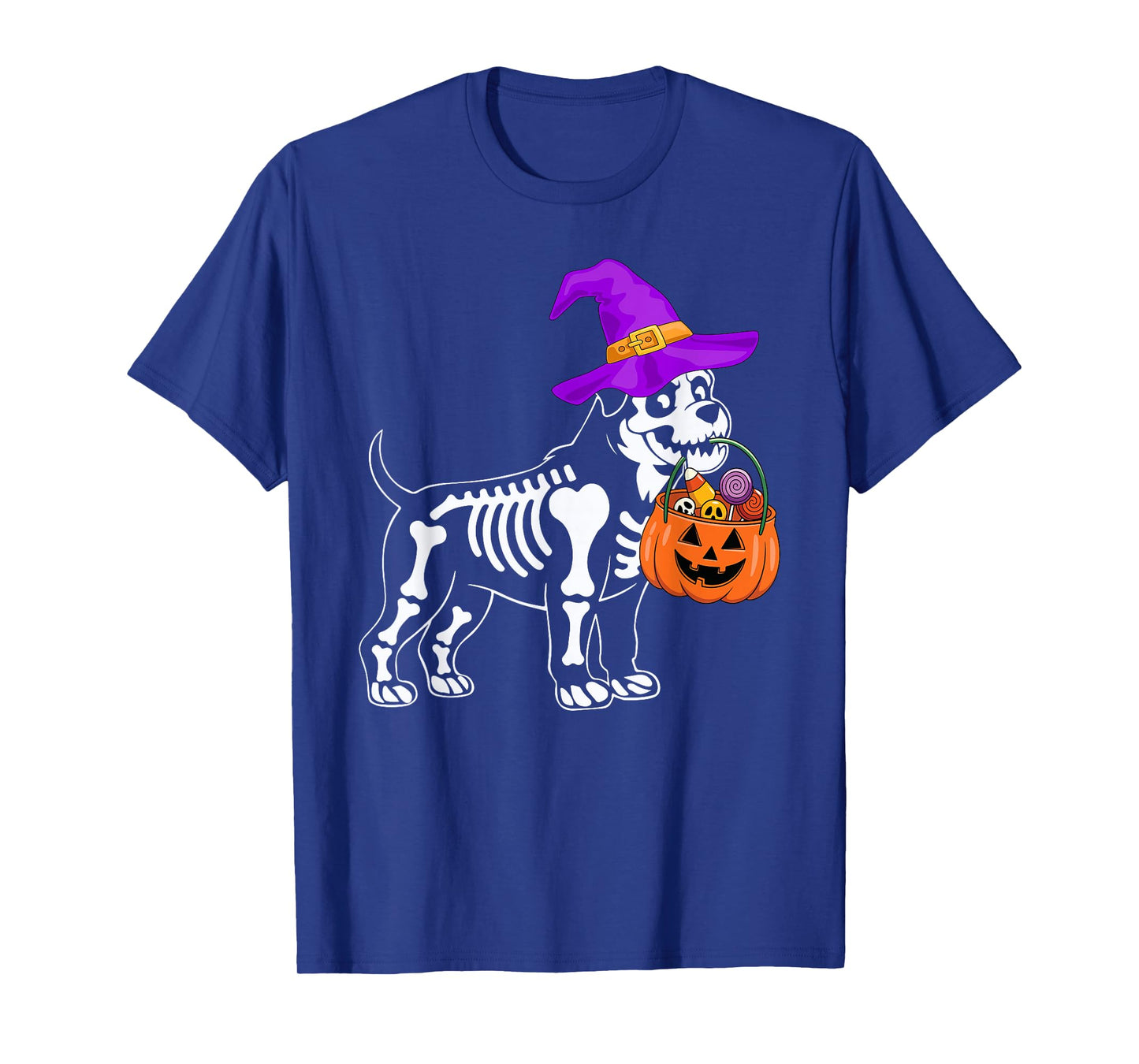 Rottweiler Dog Halloween Spooky Skeleton Trick or Treat T-Shirt
