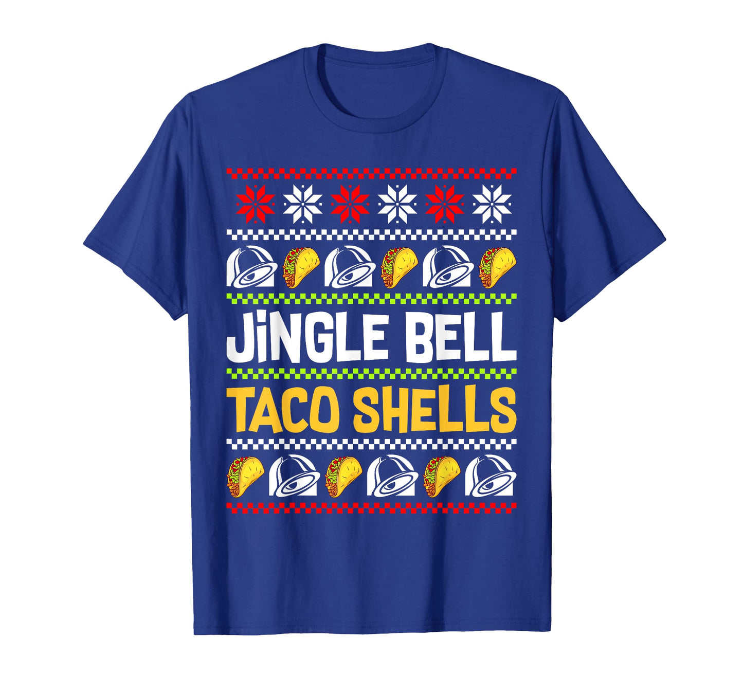 Groovy Christmas Jingle Bells Taco Shells Ugly Xmas Family T-Shirt