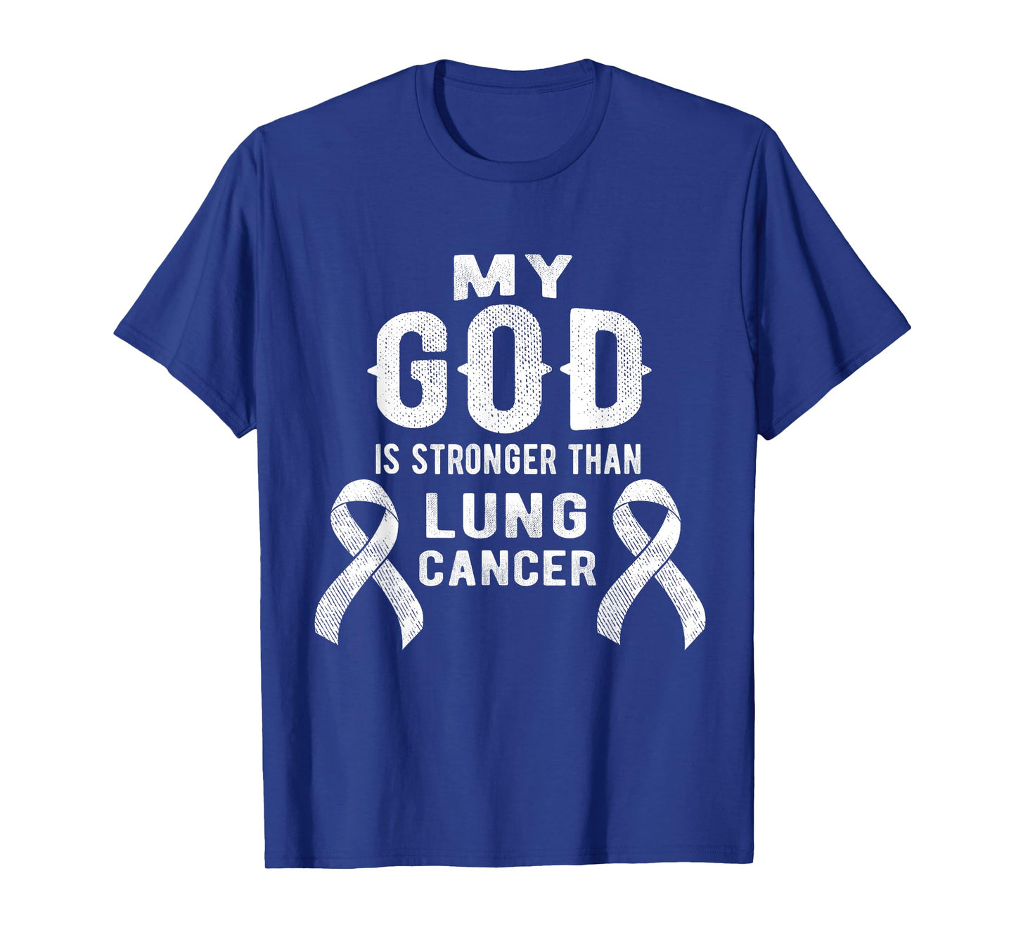 My God Is Stronger Than Lung Cancer Survivor Christian T-Shirt