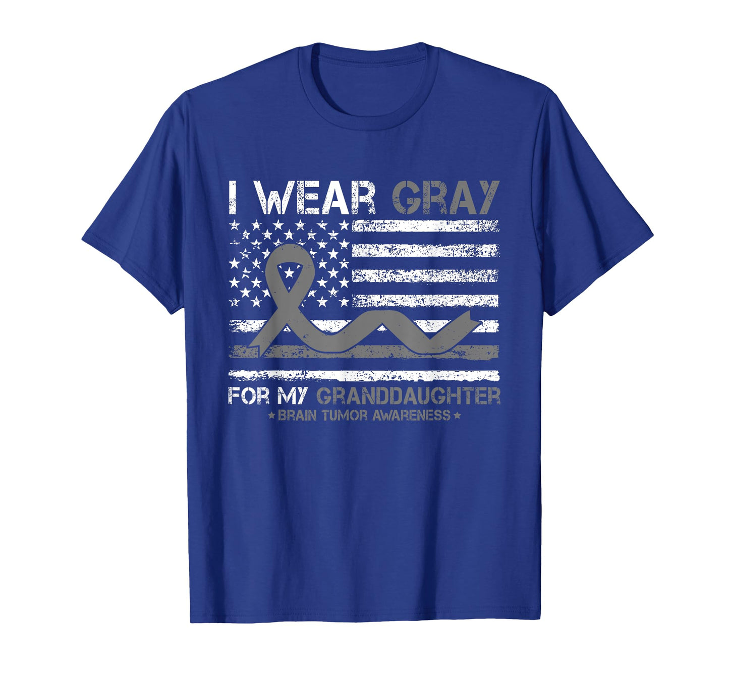 I Wear Gray For My Granddaughter Brain Tumor Awareness T-Shirt