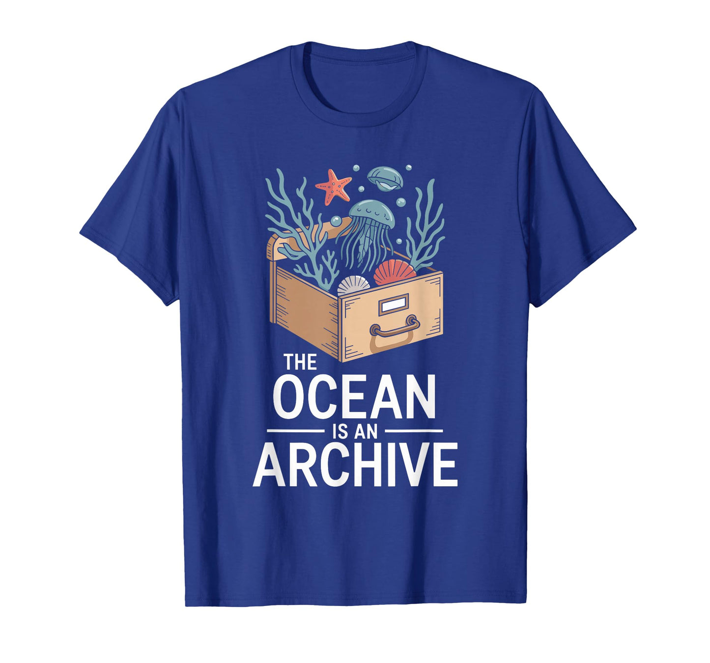 Ocean Academia Coastal Scholar Marine Science Nerd Vintage T-Shirt