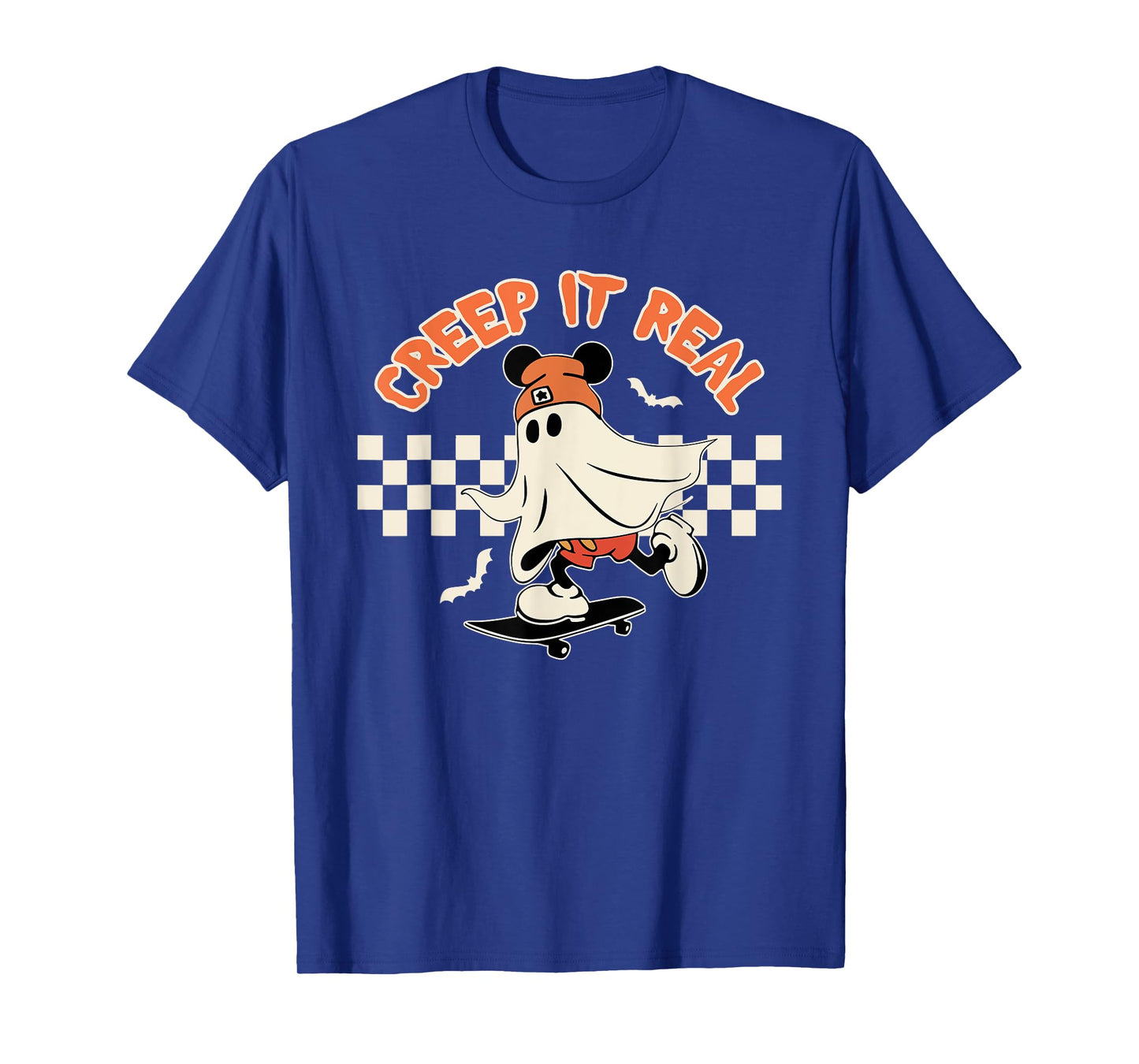 Creep it Real Spooky Ghost Mouse Men Women Halloween T-Shirt