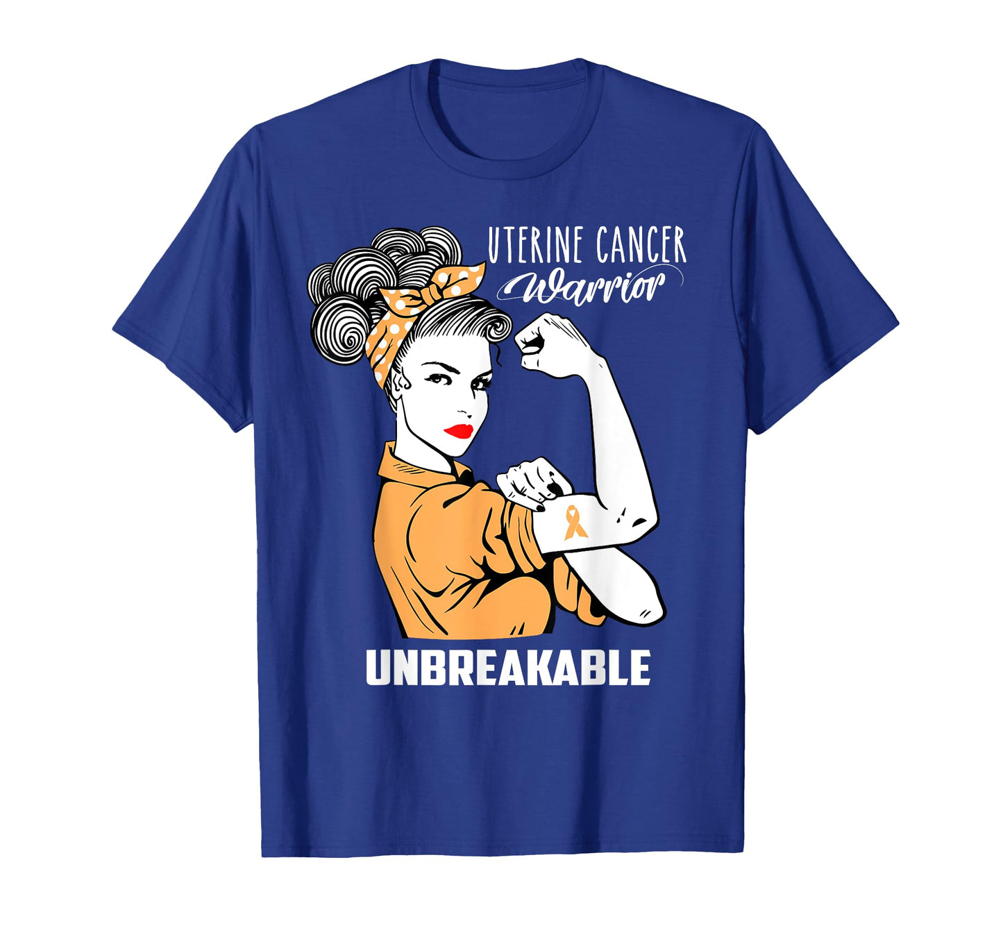 Uterine Cancer Warrior Unbreakable Shirt Awareness Gift T-Shirt
