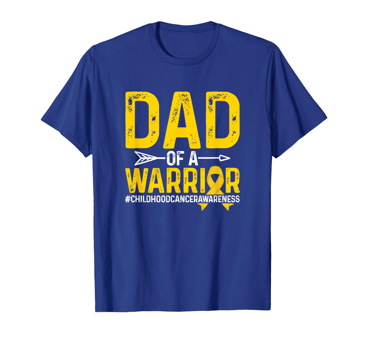Dad Of A Childhood Cancer Warrior Childhood Cancer Awareness T-Shirt