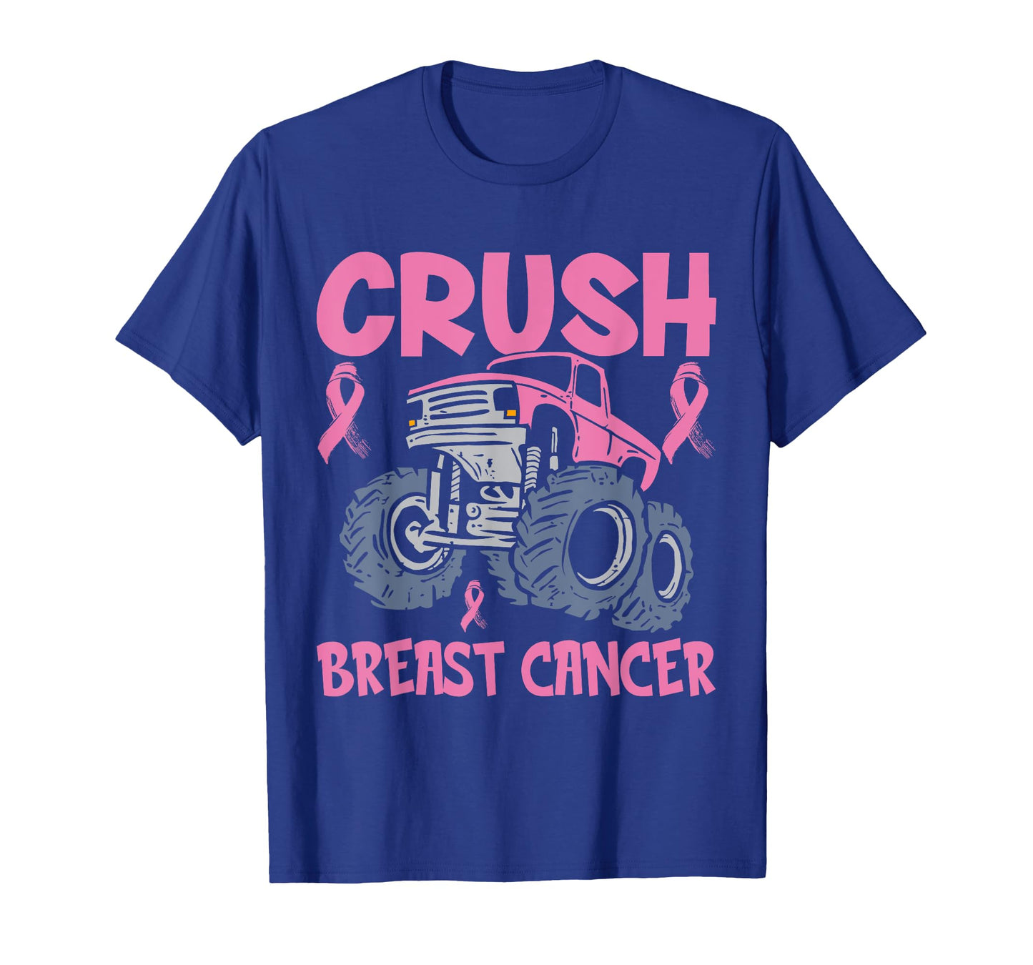 Crush Breast Cancer Awareness Truck pink Women Men Boys T-Shirt
