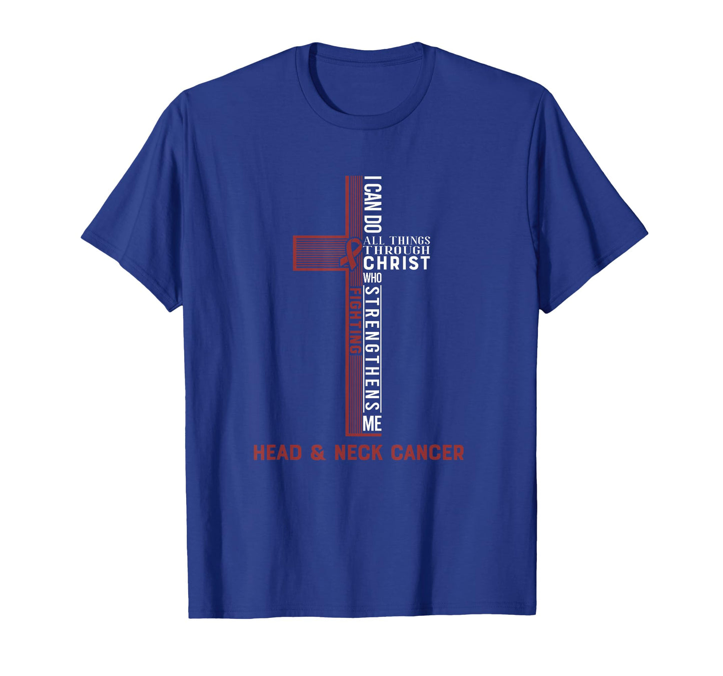 Head Neck Cancer Fight Bow T-Shirt
