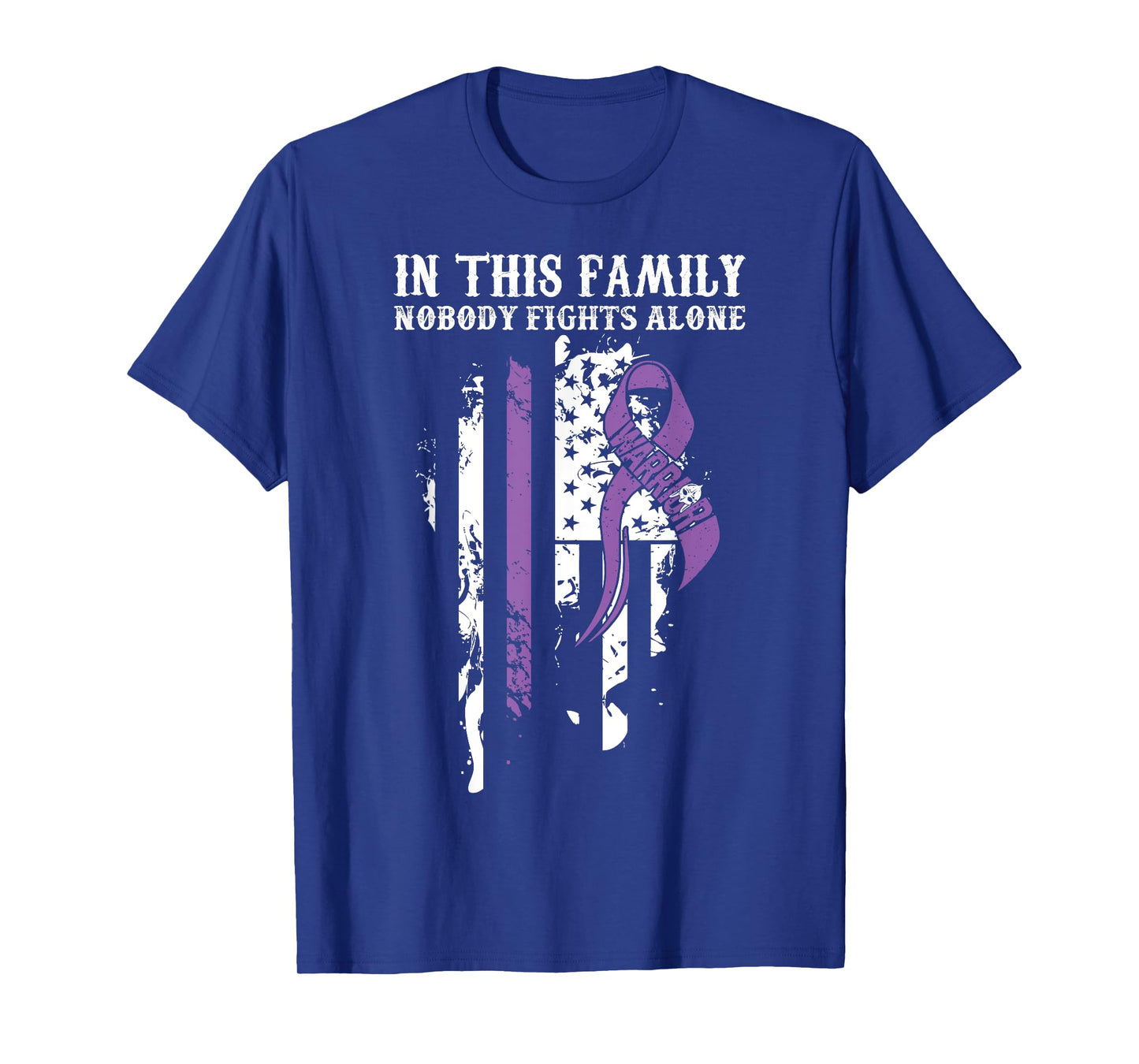 Nobody Alone- Vulvar Cancer Awareness Supporter Ribbon T-Shirt