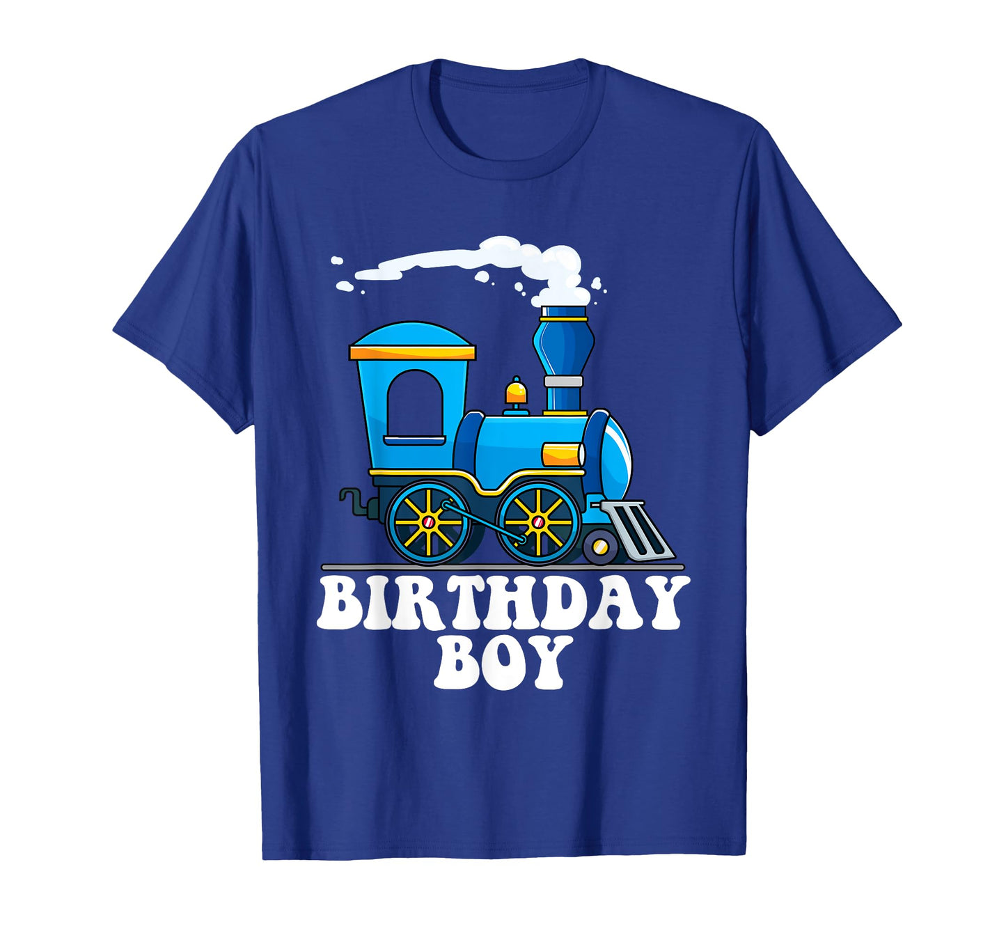 Birthday Boy Choo Choo Blue Train Lovers Party Kids Toddlers T-Shirt