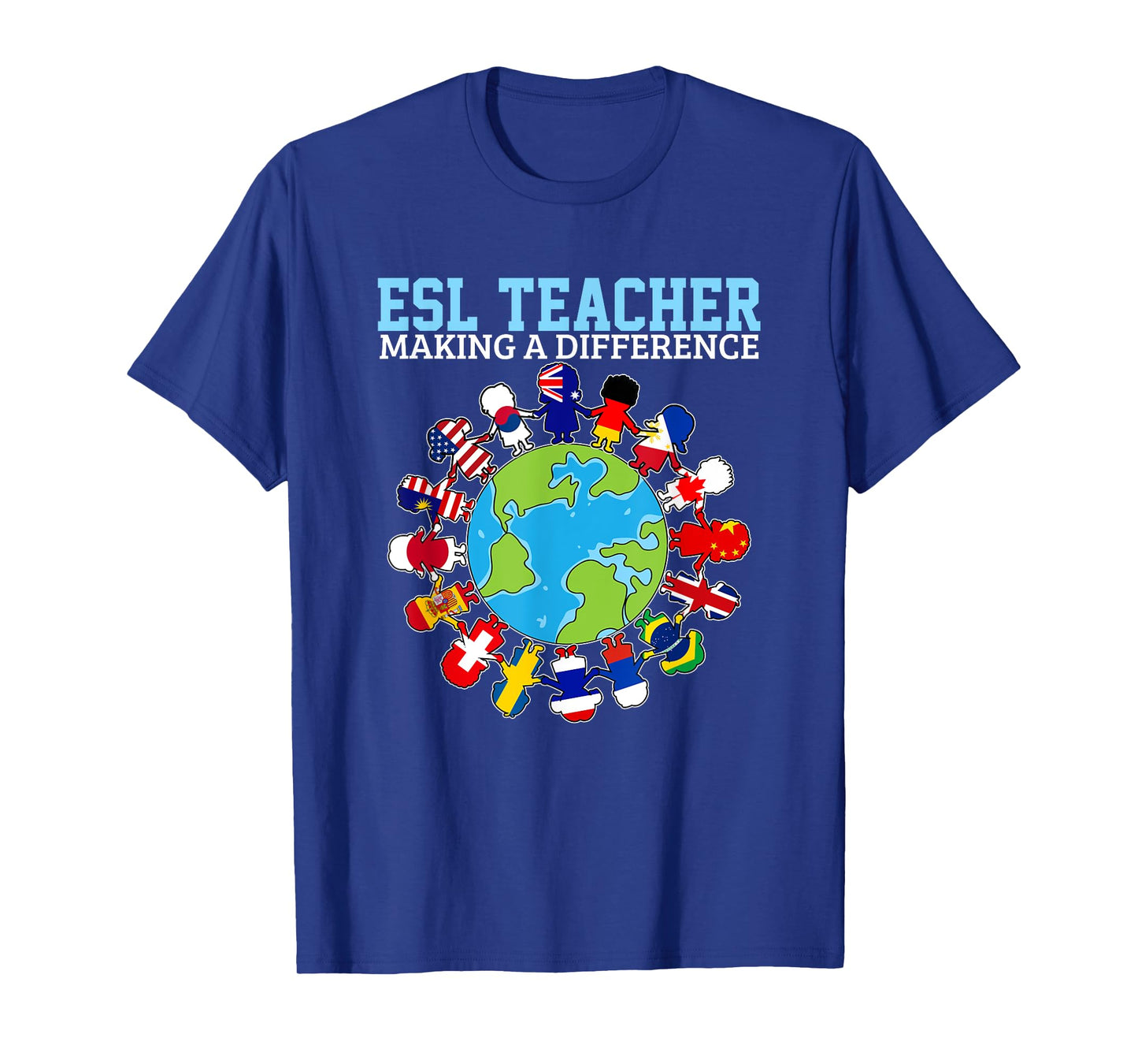 ESL Teachers Making A Difference For Virtual Teacher Tutor T-Shirt for Men Women