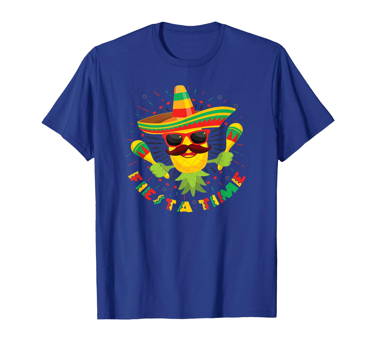 Swingers Upside Down Pineapple Cinco De Mayo Fiesta Time T-Shirt