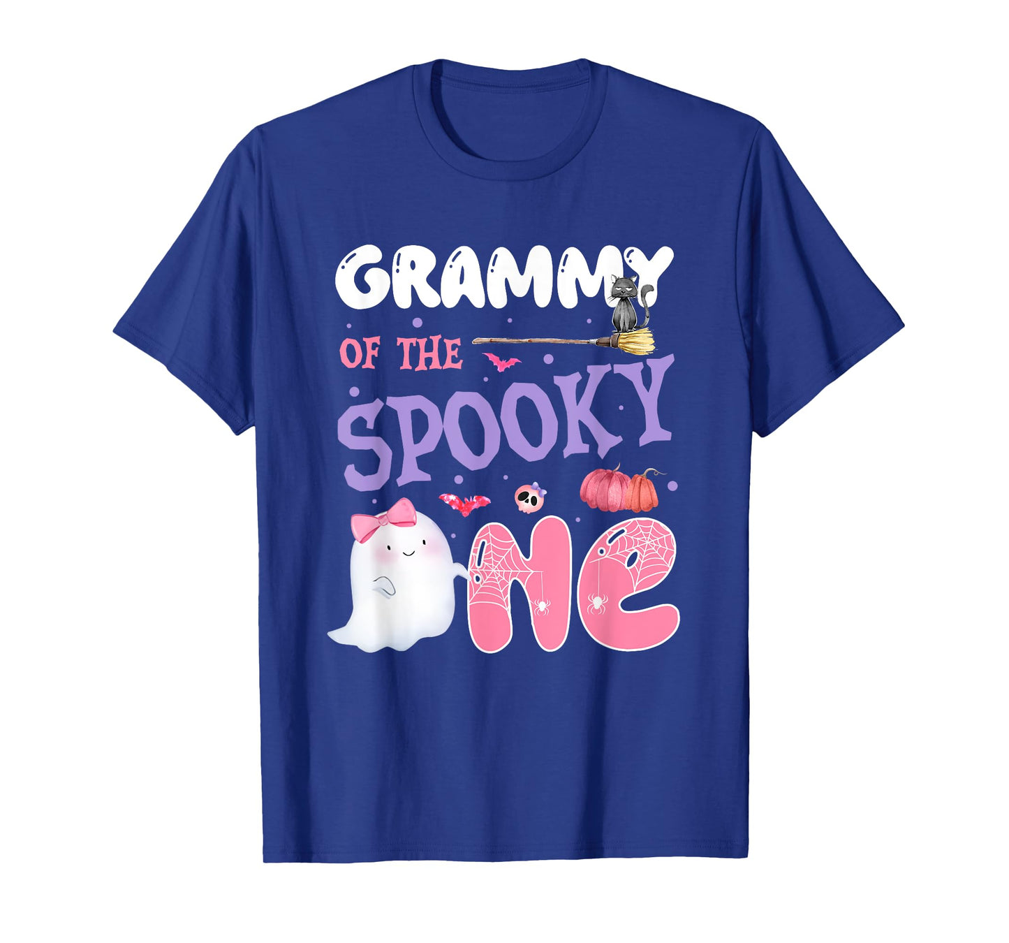 Grammy Of The Spooky One 1st Birthday Halloween Pink Ghost T-Shirt