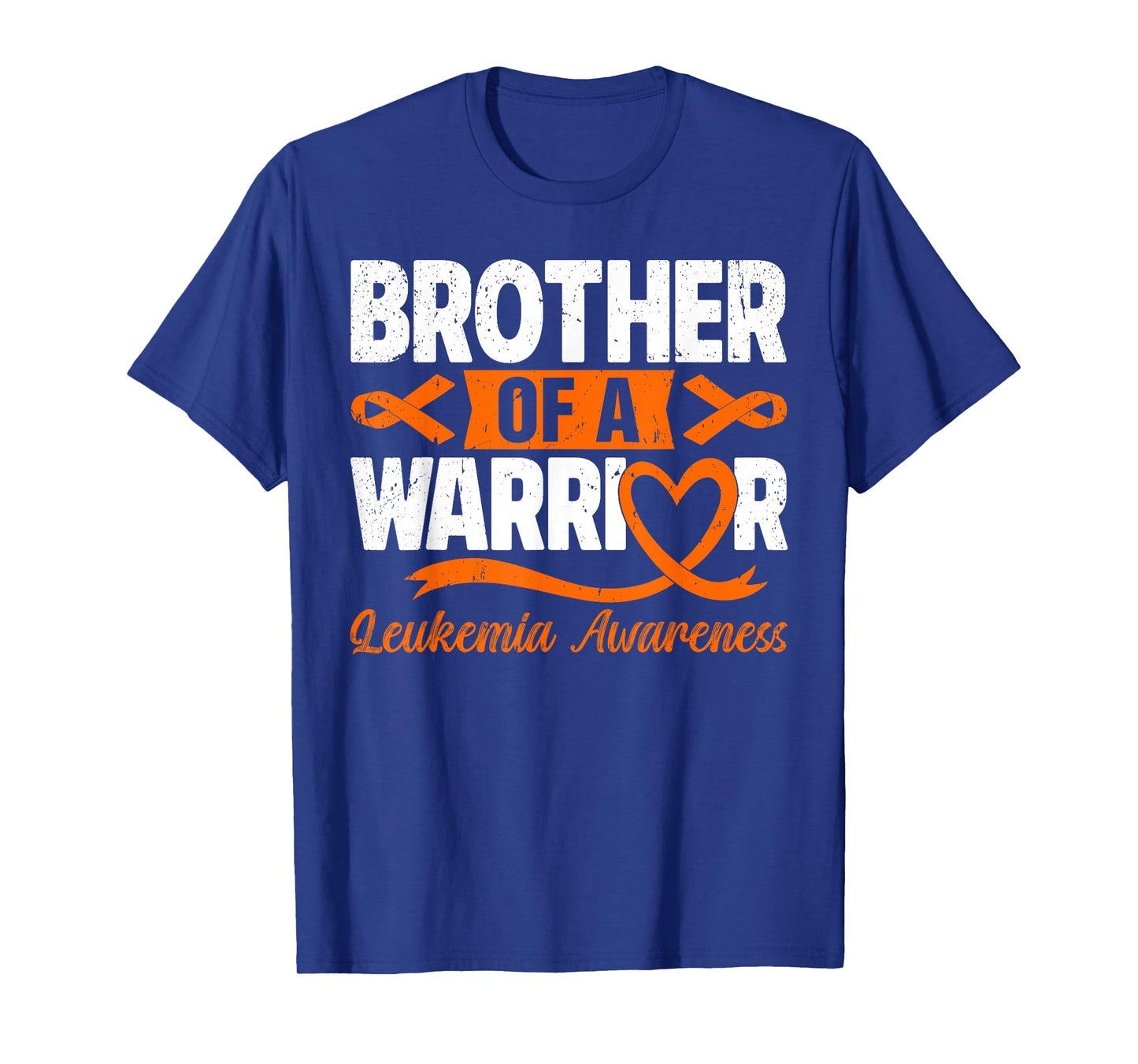 Brother Of A Warrior Leukemia Awareness Orange Ribbon T-Shirt