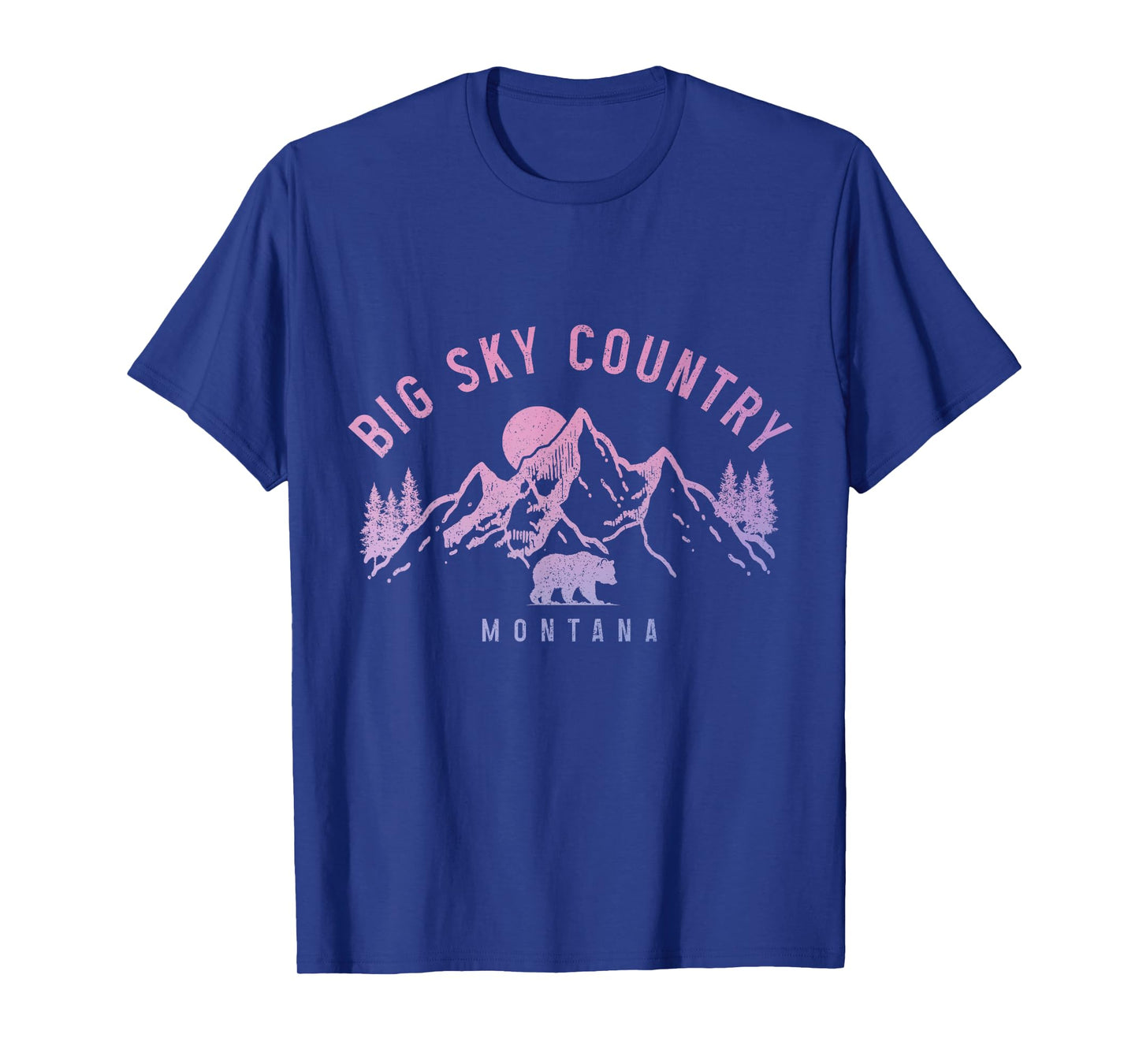Montana Vintage Mountains Bear Nature Lover T-Shirt