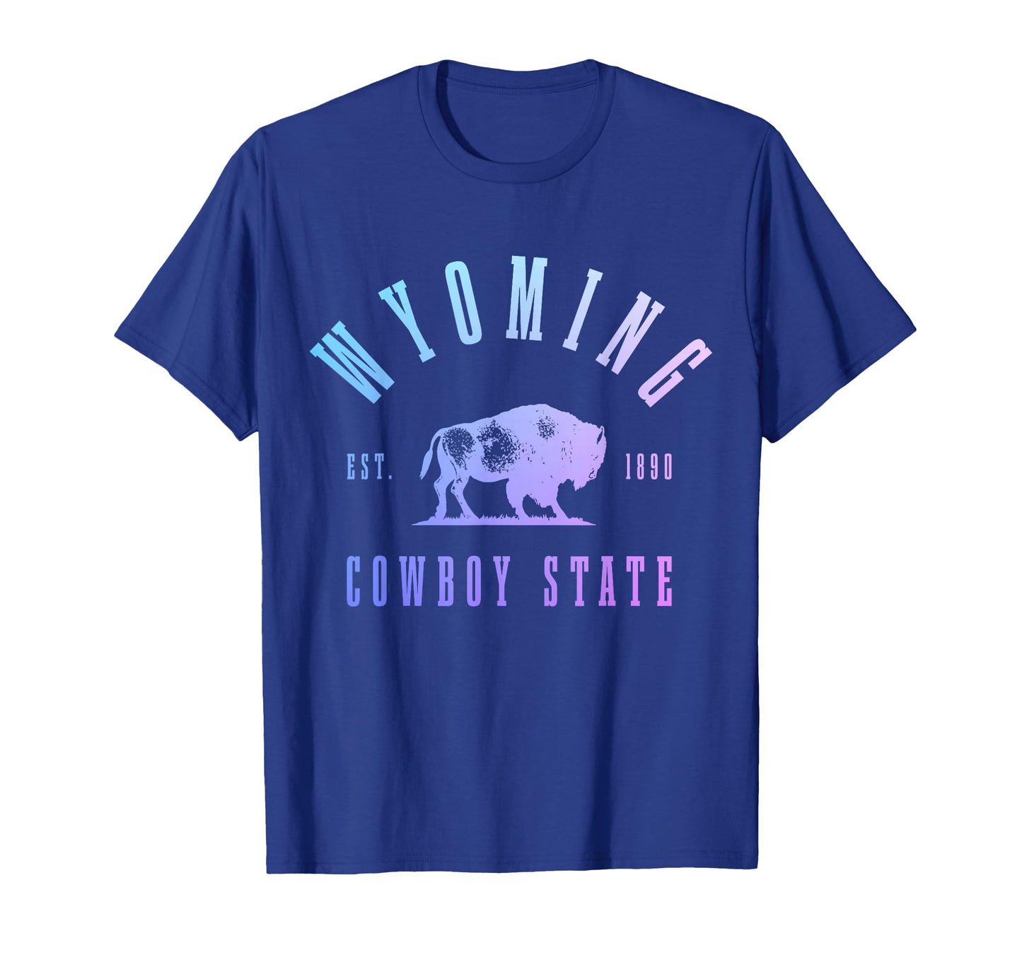 Wyoming, East. 1890 The Cowboy State Bison Vintage Pride T-Shirt