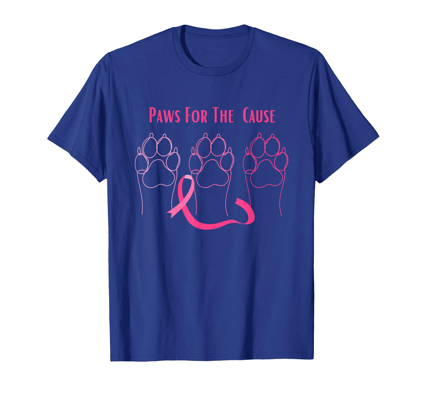 Paws for The Cause Dog Breast Cancer Awareness T-Shirt
