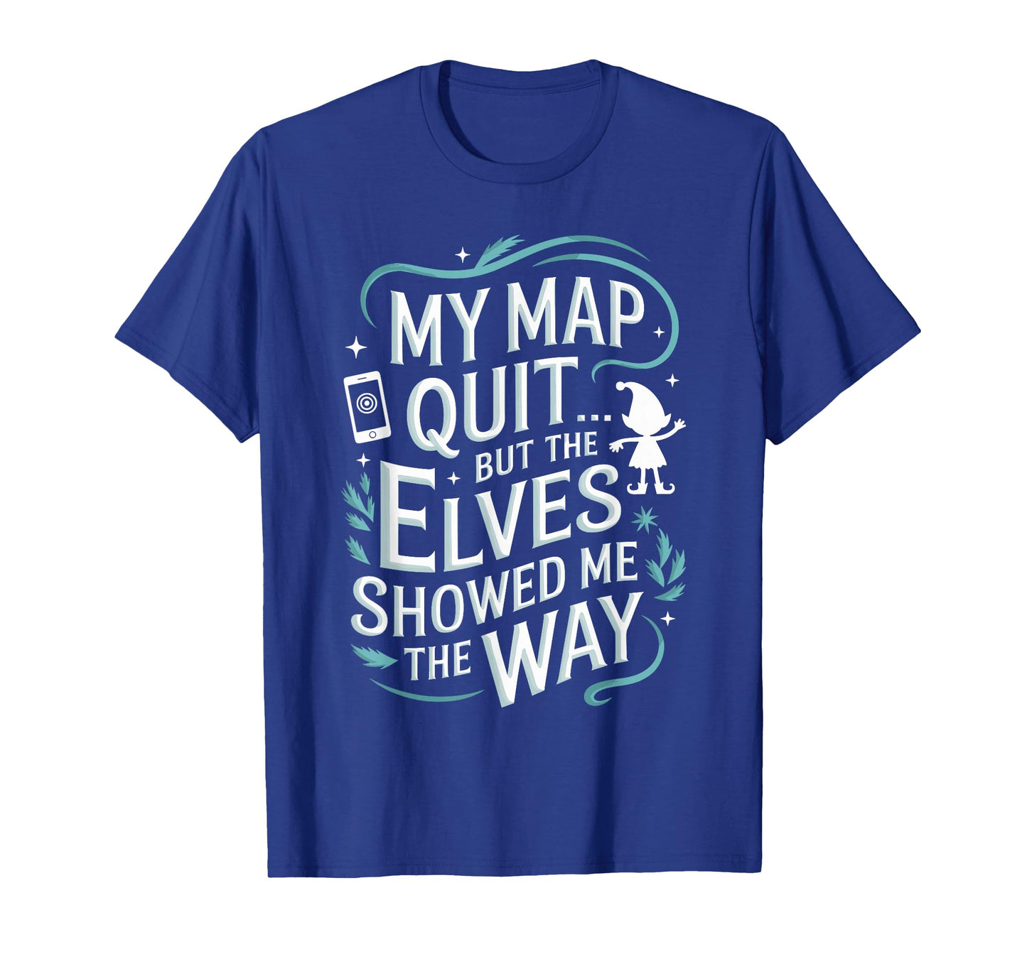 Elves of Iceland Travel Apparel with a Unique Map T-Shirt