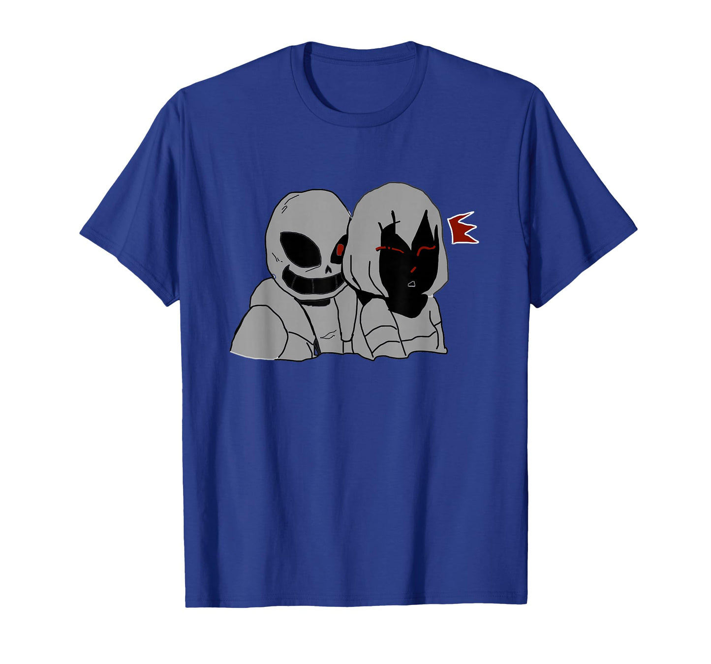 Creepy Skeleton Hug Anime Style Shirt– Dark Horror Manga Tee T-Shirt