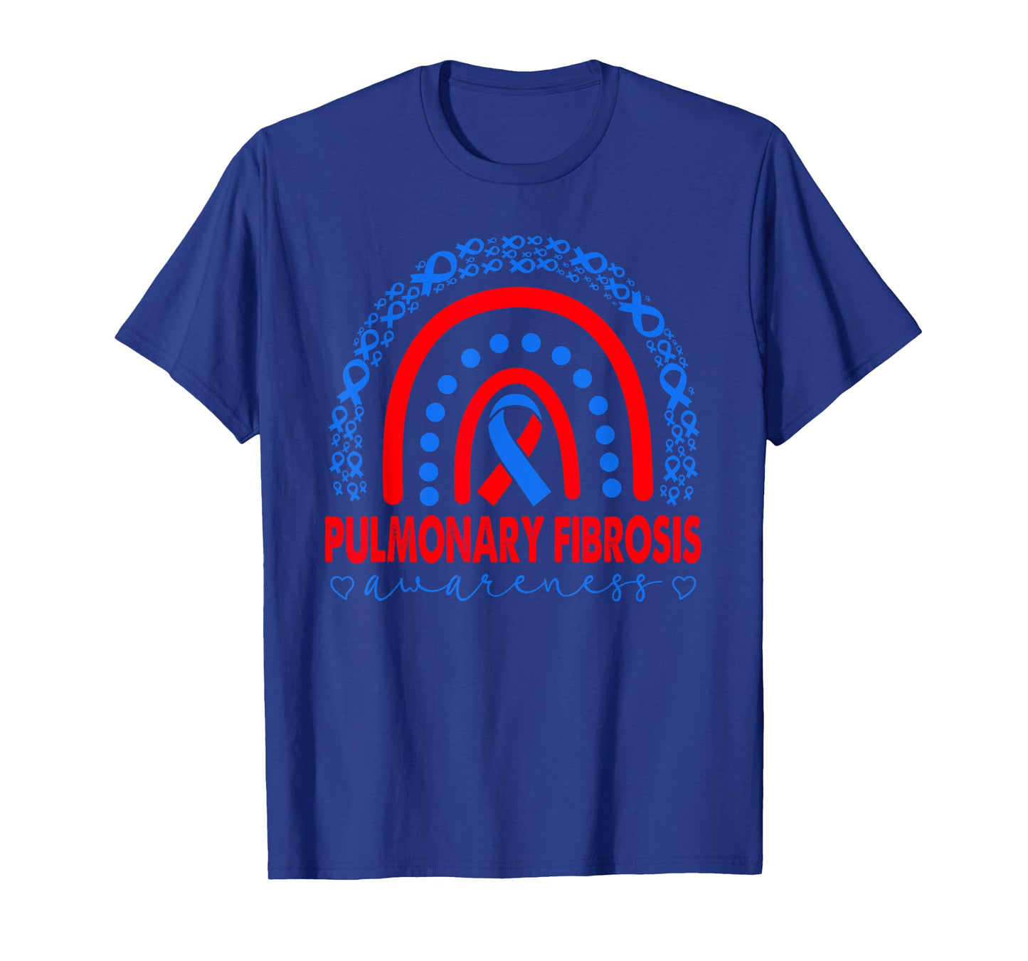 Pulmonary Fibrosis PF Awareness, PF Warrior, Rainbow T-Shirt