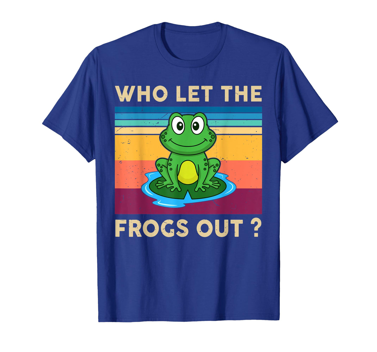 Cute Frog Who Let The Frogs Out Kids Boy Toddler Herpetology T-Shirt