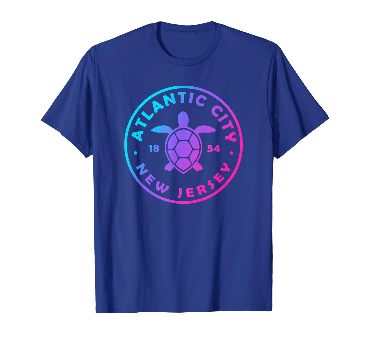 Atlantic City New Jersey Sea Turtle Tie Dye Beach Vacation T-Shirt
