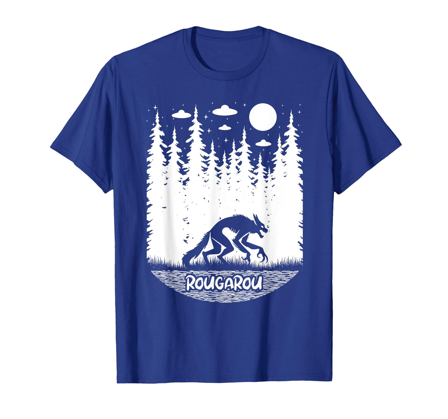 Funny Cryptid Rougarou Ufos Folklore Creature Cryptozoology T-Shirt
