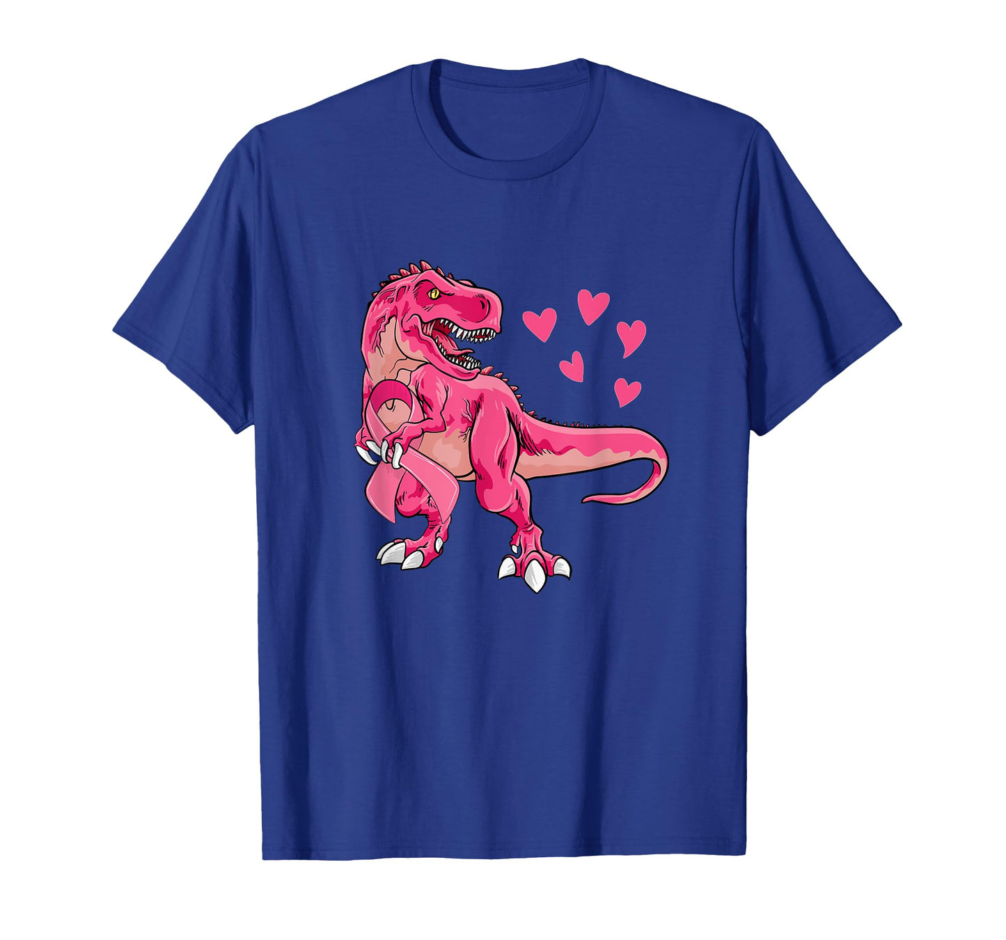 Pink T-Rex Breast Cancer Awareness Ribbon Toddler Boys Kids T-Shirt
