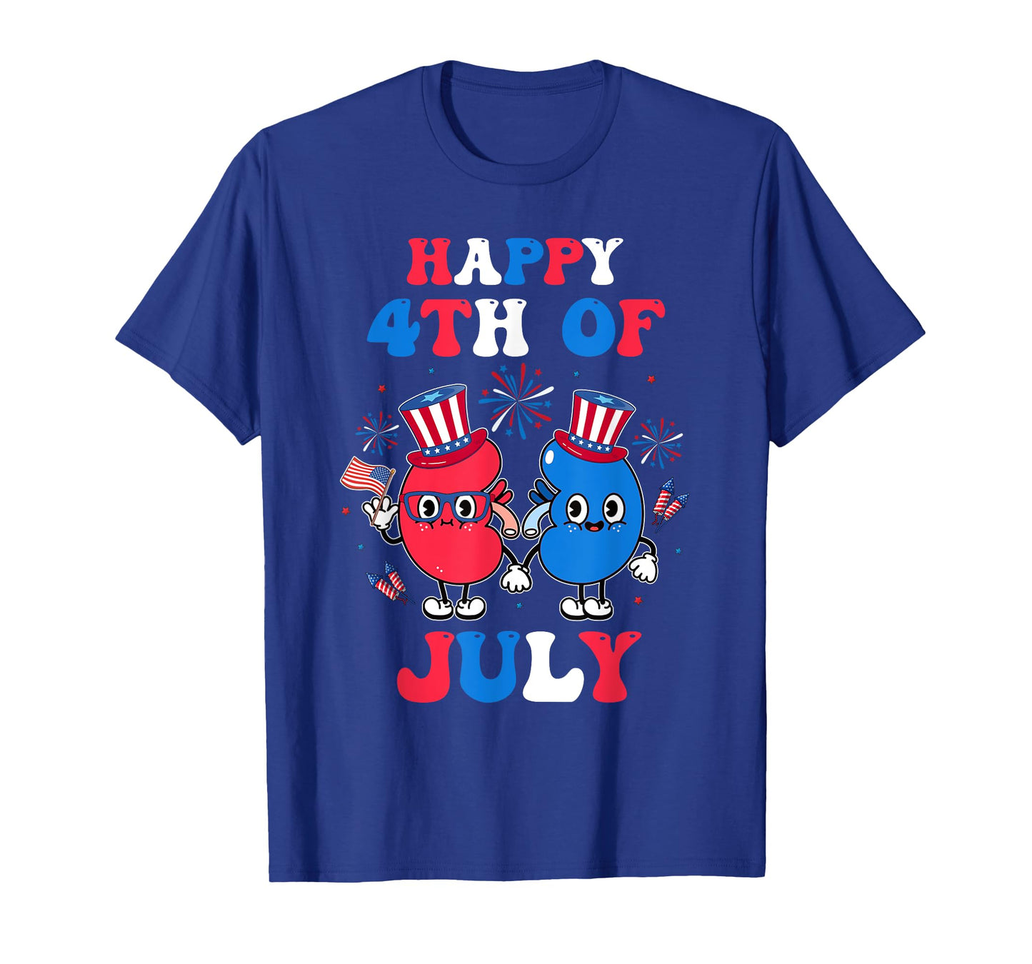 Happy 4th Of July Nephrology Technician Dialysis Nurse T-Shirt