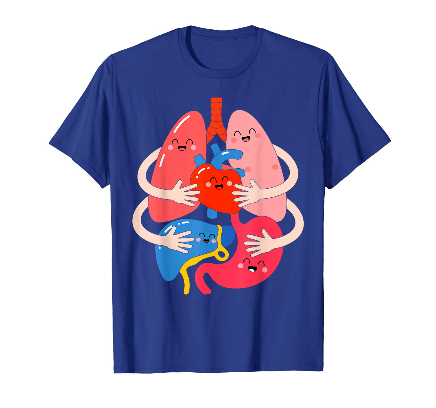 Hugging Anatomy Organs Cute Funny Medical Costume Gifts T-Shirt