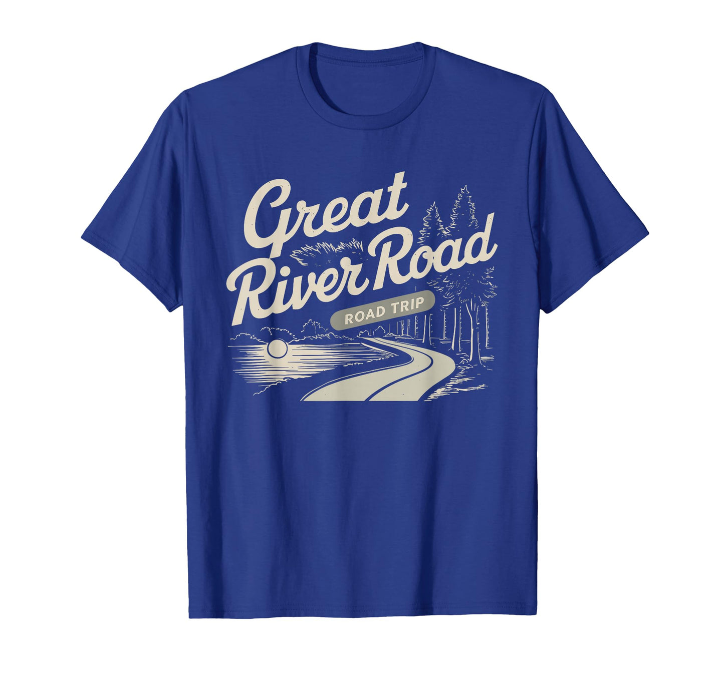Great River Road Road Trip Scenic Byway Travel Souvenir T-Shirt