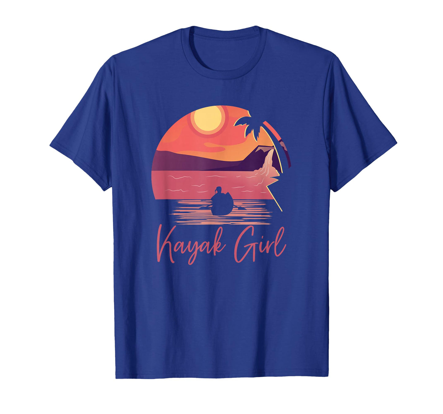 Kayaking Outdoor Water Sports Sunset Kayak Girls T-Shirt