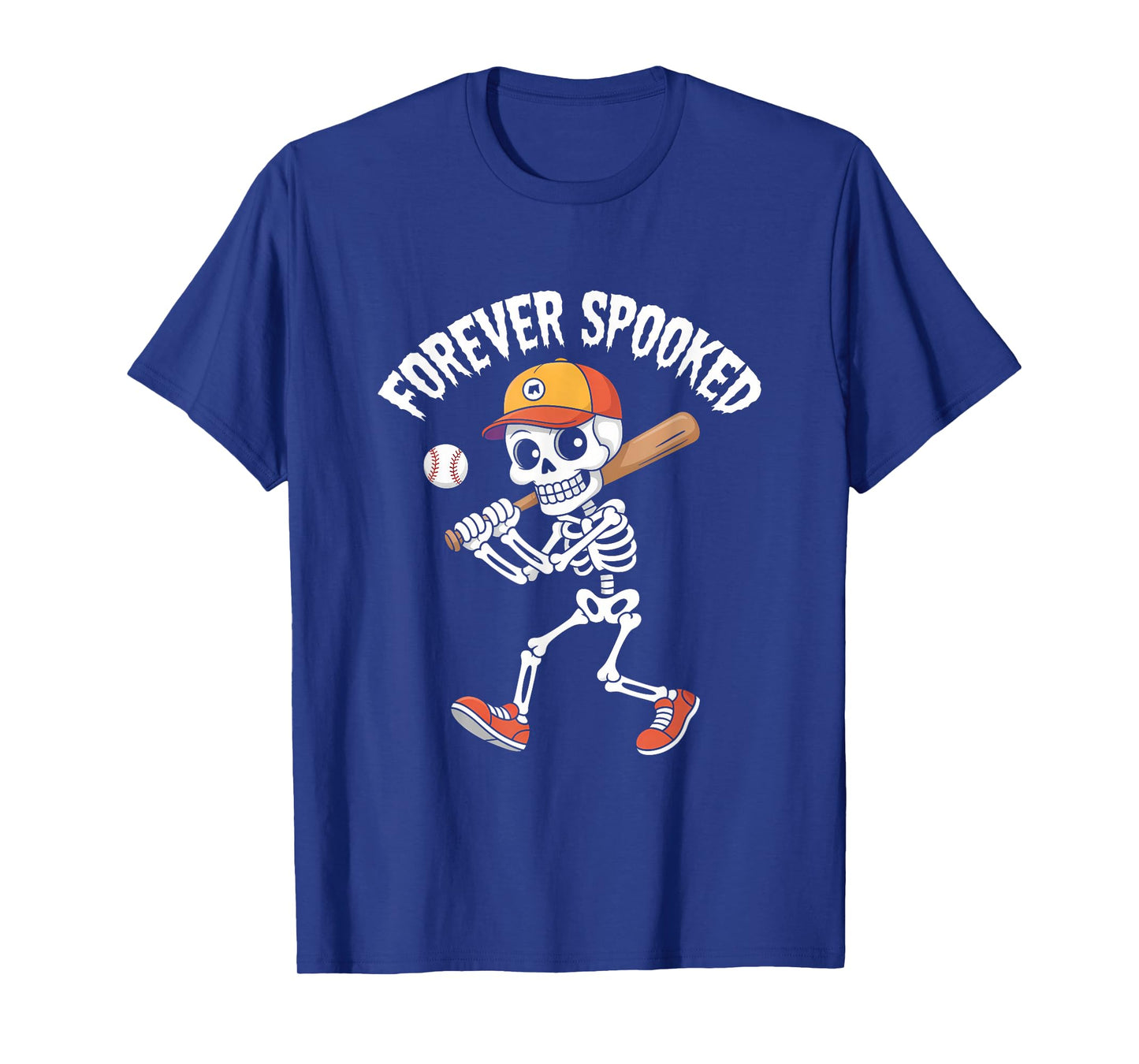 Halloween Skeleton Tennis Forever Spooked Tee T-Shirt